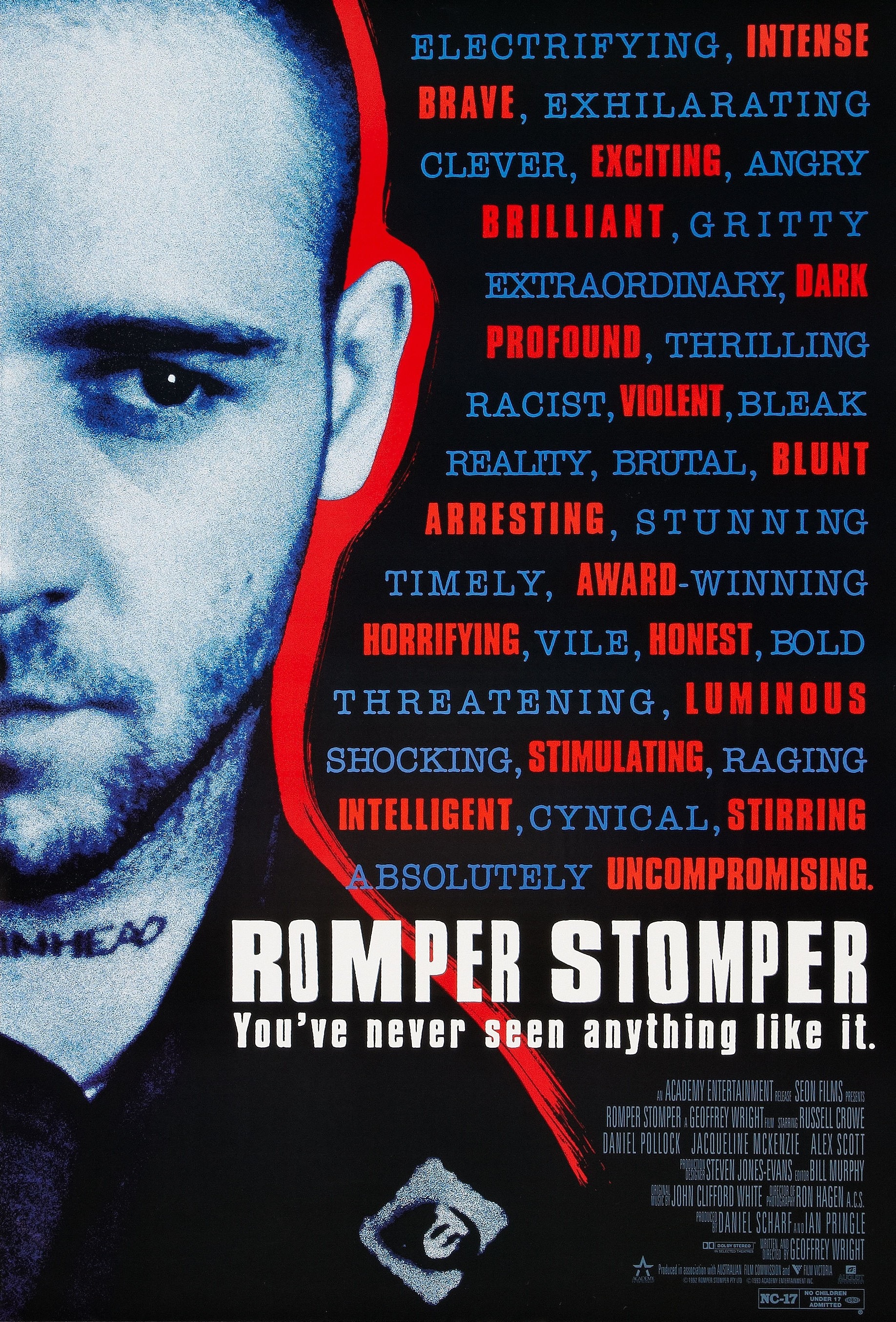Mega Sized Movie Poster Image for Romper Stomper (#2 of 2)