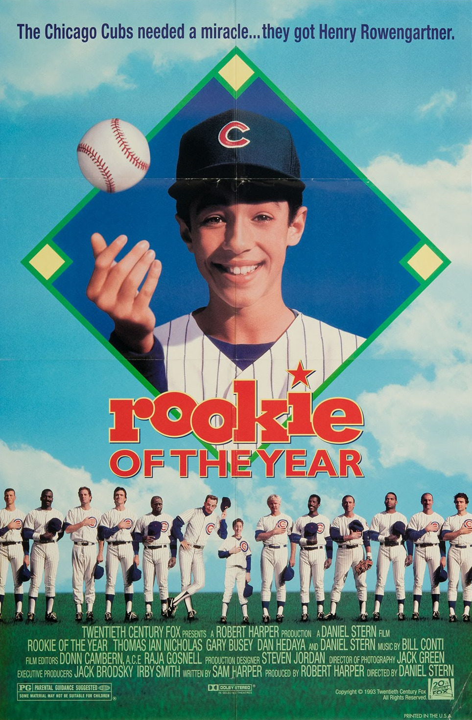 Extra Large Movie Poster Image for Rookie of the Year (#1 of 2)