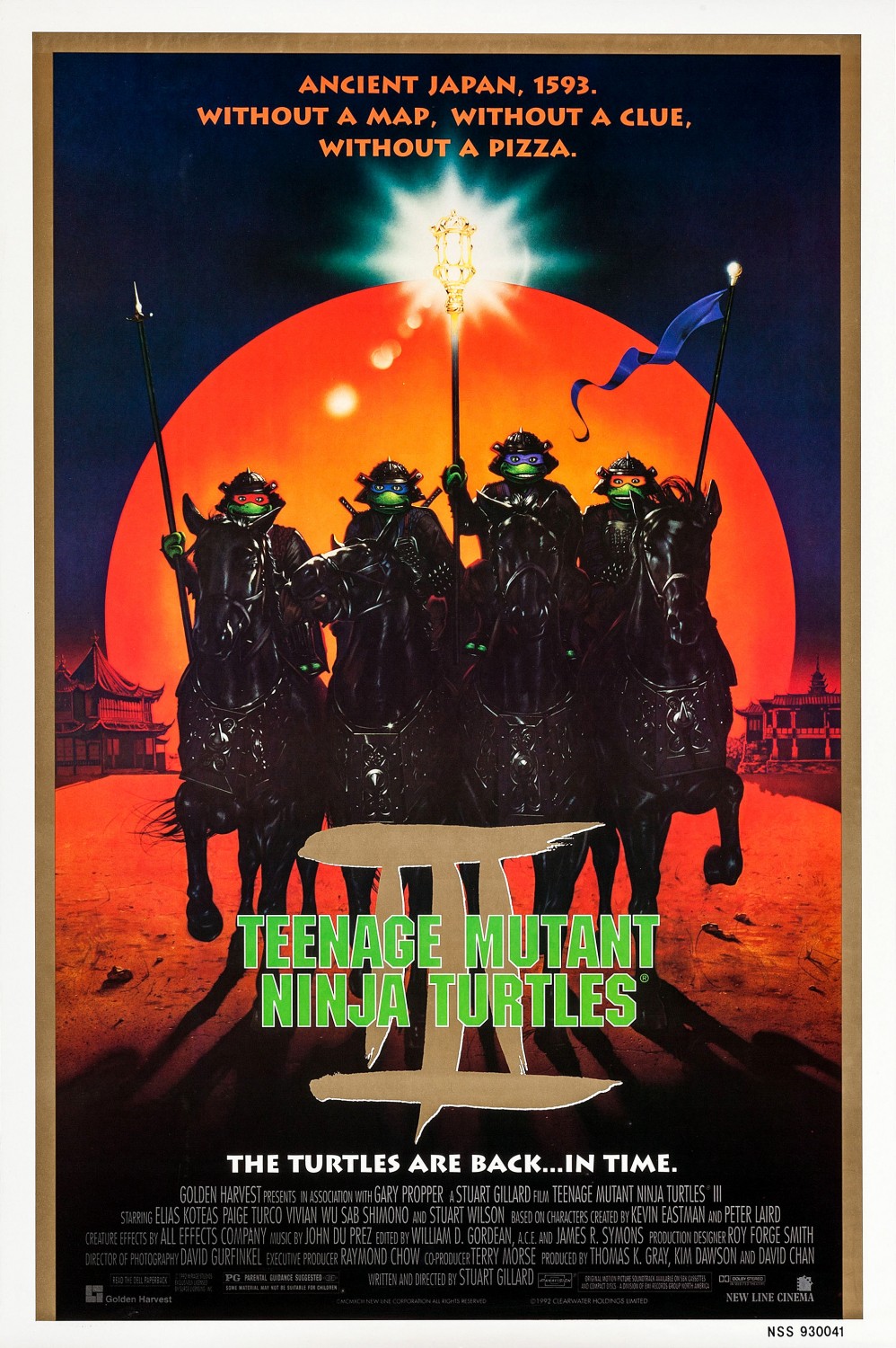 Extra Large Movie Poster Image for Teenage Mutant Ninja Turtles III 