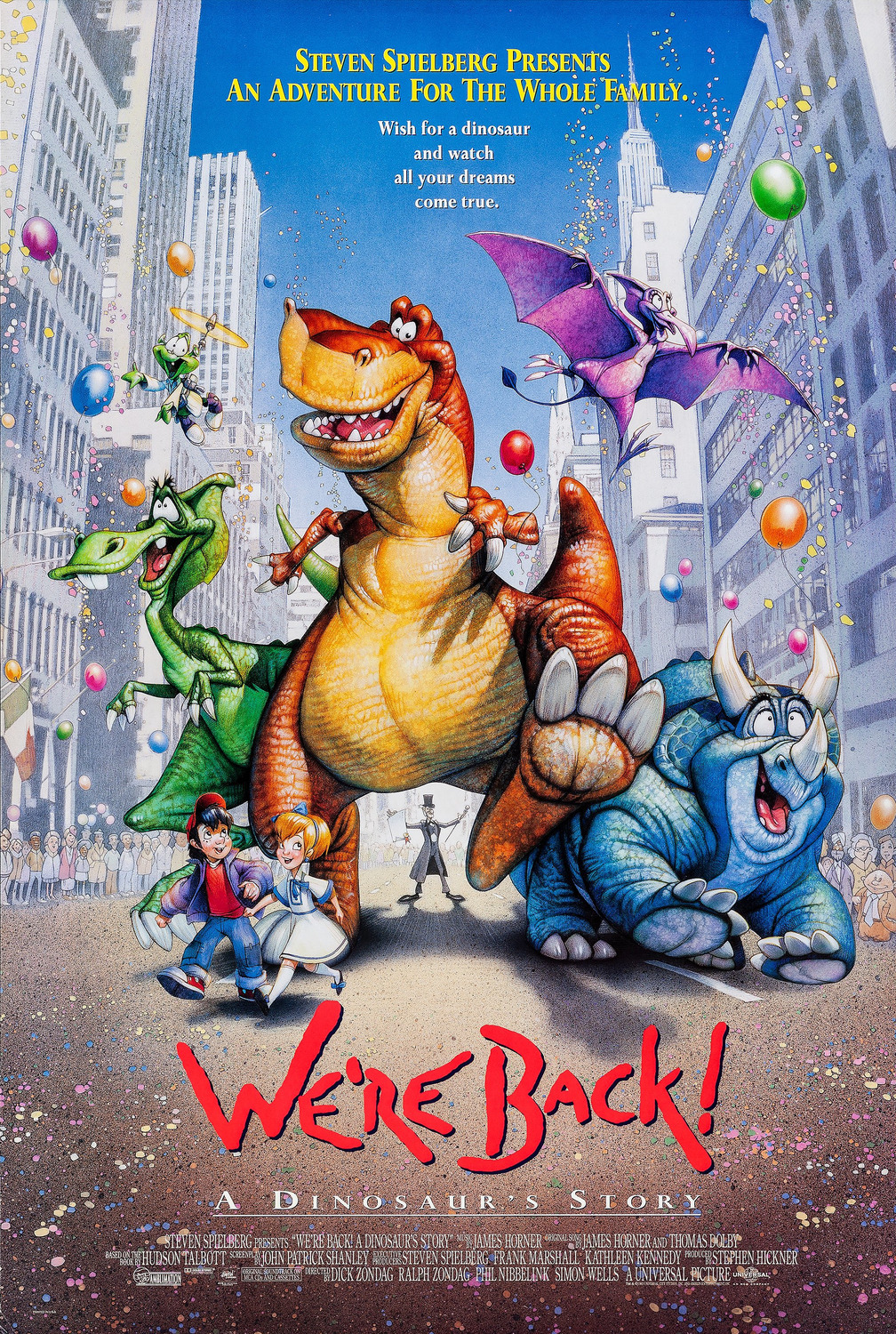 Extra Large Movie Poster Image for We're Back! A Dinosaur's Story (#1 of 2)