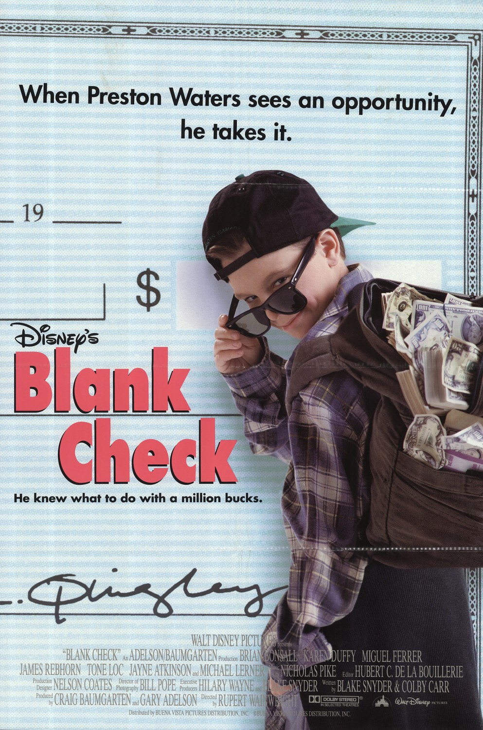 Extra Large Movie Poster Image for Blank Check 