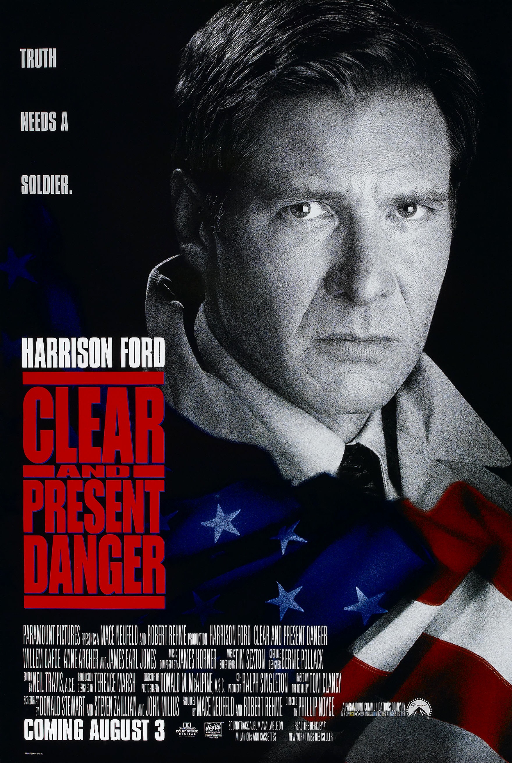 Mega Sized Movie Poster Image for Clear And Present Danger 