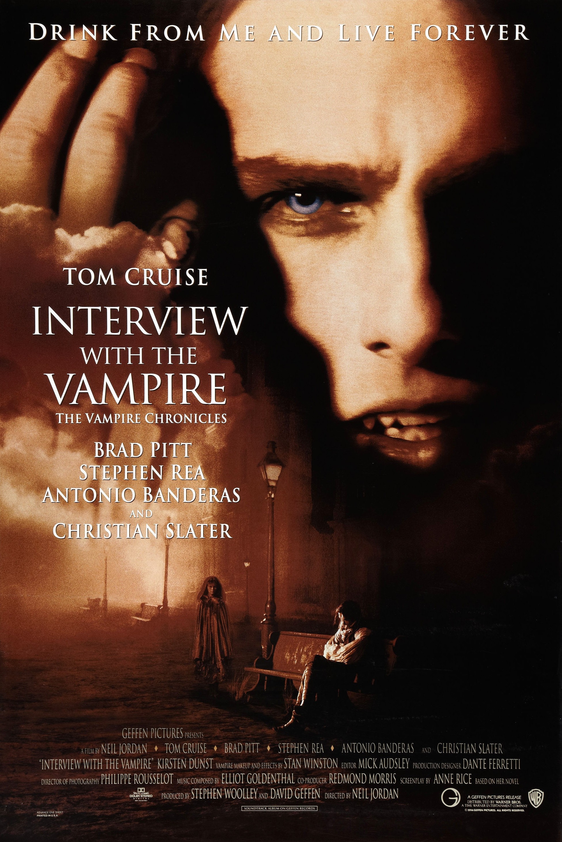 Mega Sized Movie Poster Image for Interview with the Vampire 