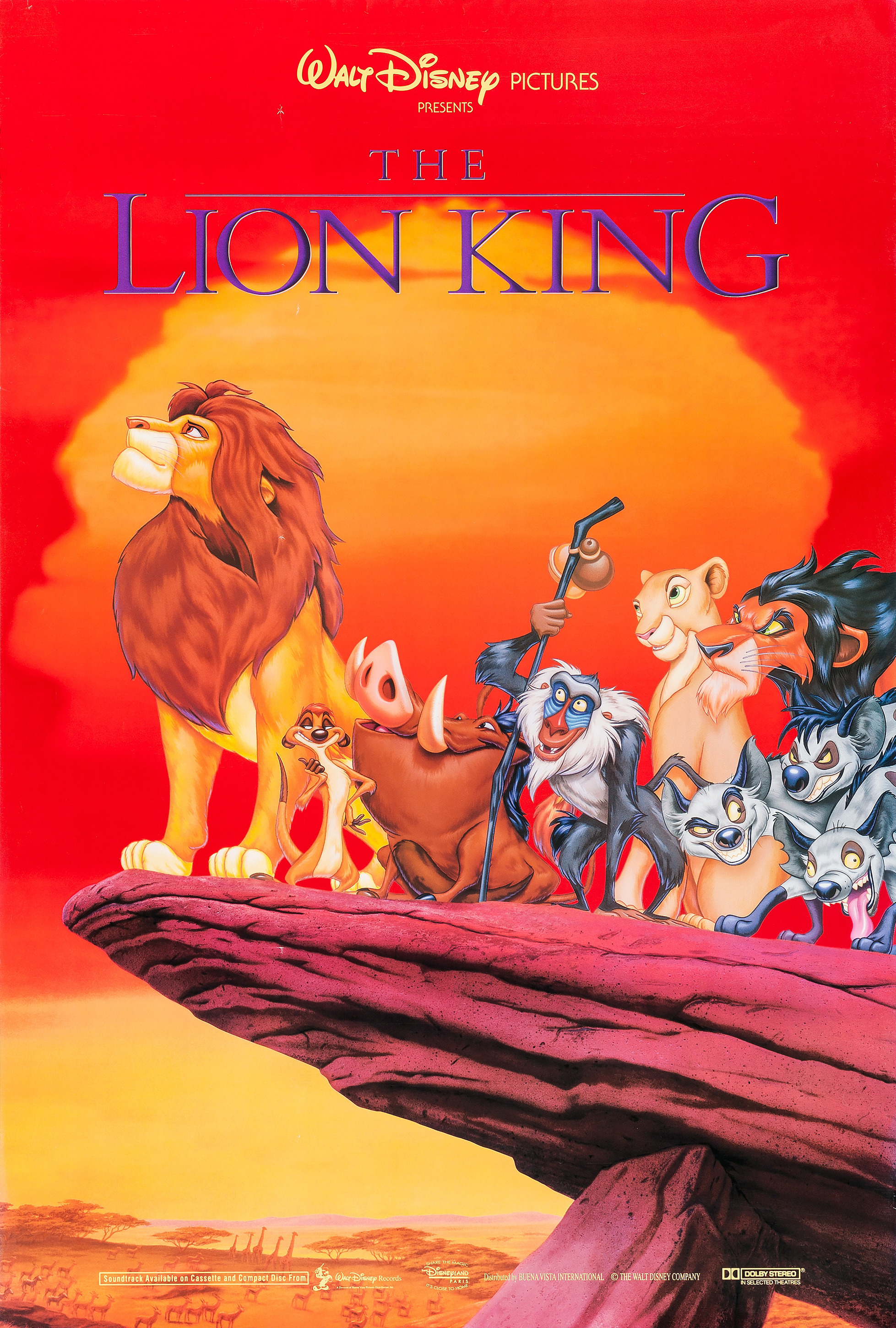 Mega Sized Movie Poster Image for The Lion King (#2 of 6)