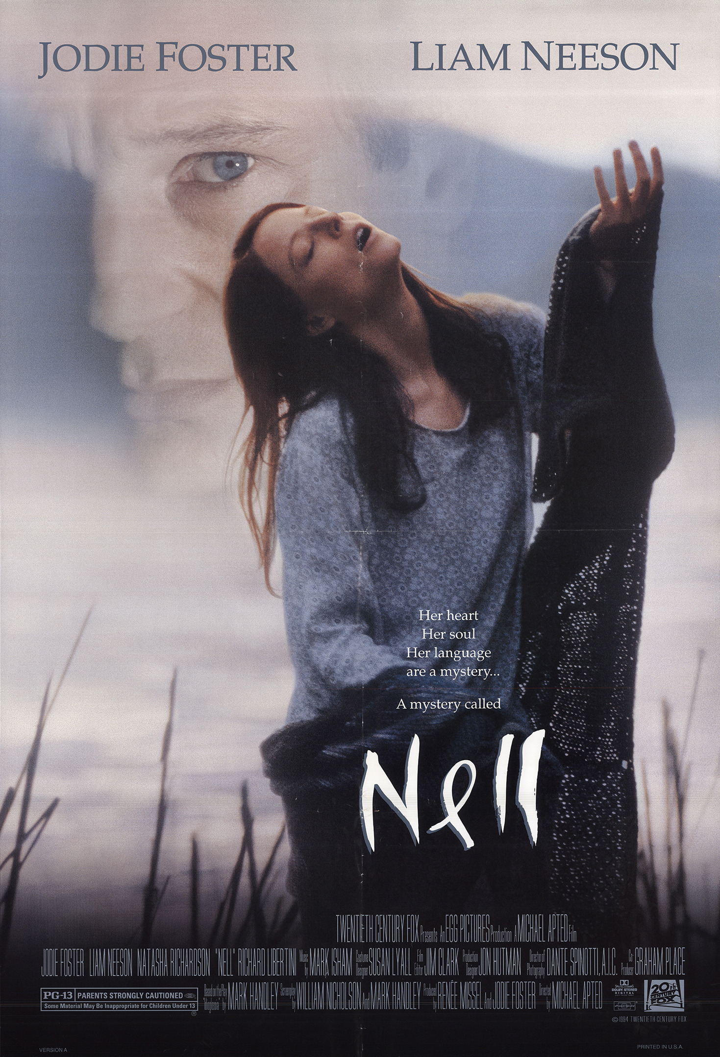 Mega Sized Movie Poster Image for Nell (#1 of 4)