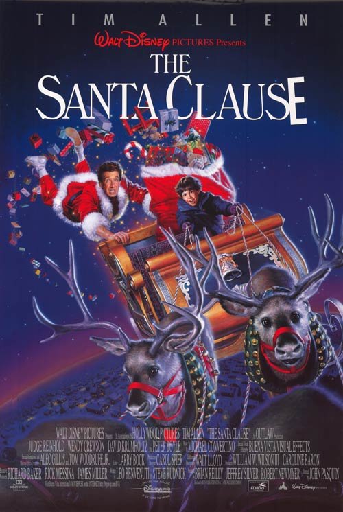 Santa Clause poster Tim Allen poster The Santa Clause movie poster print 