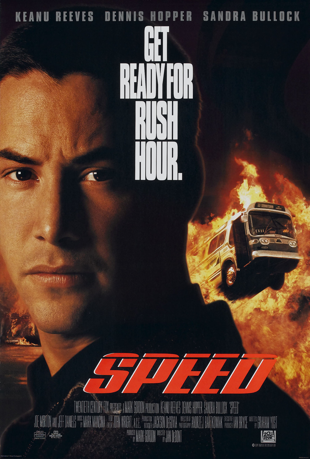 Extra Large Movie Poster Image for Speed (#1 of 2)
