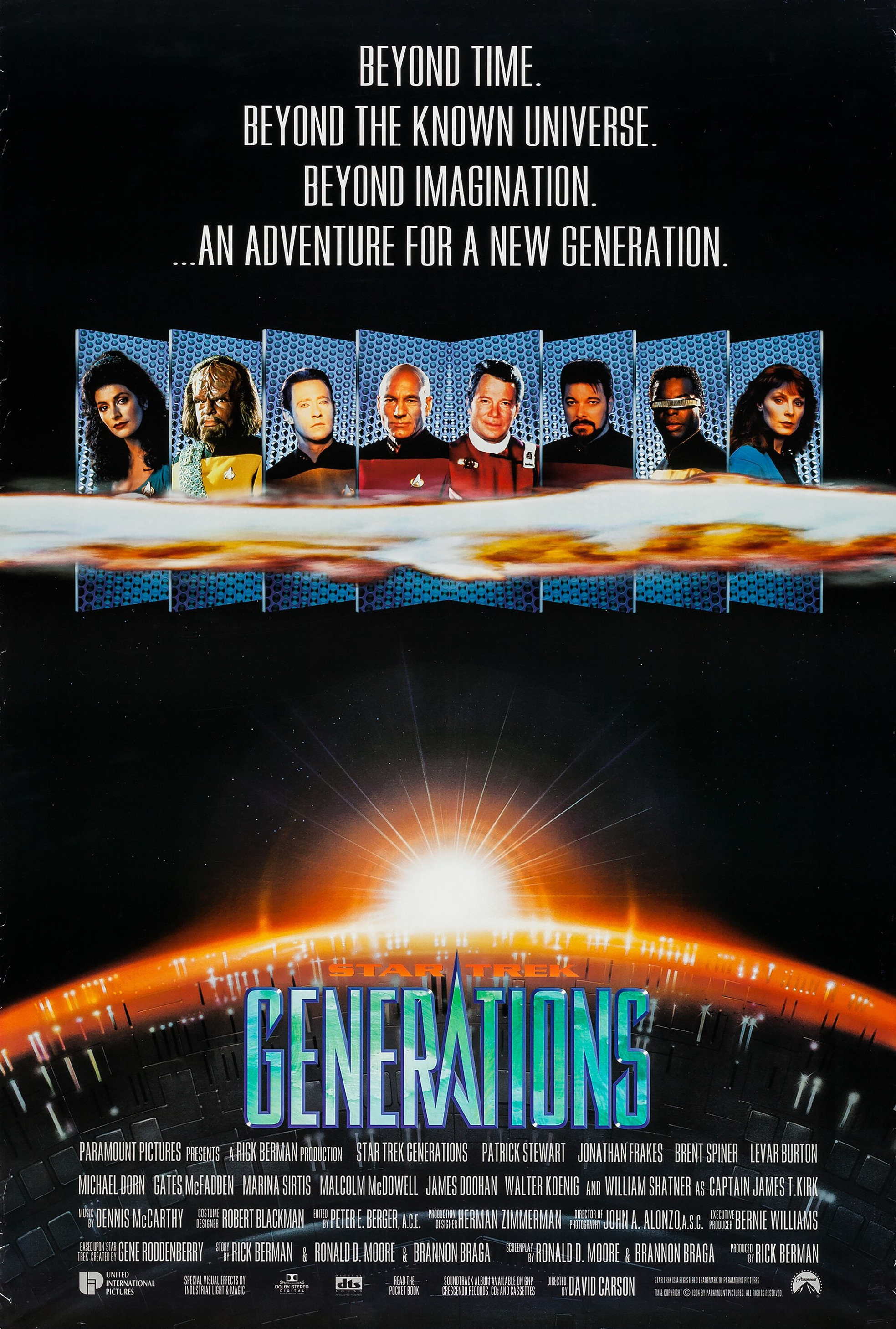 Mega Sized Movie Poster Image for Star Trek Generations (#3 of 5)