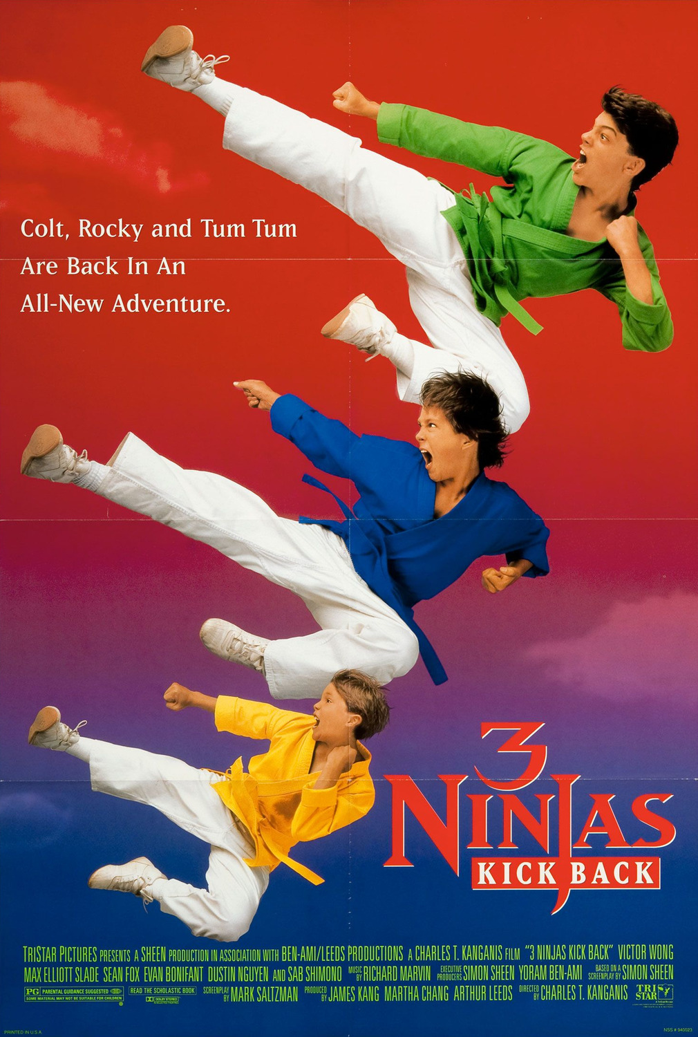 Extra Large Movie Poster Image for 3 Ninjas Kick Back 