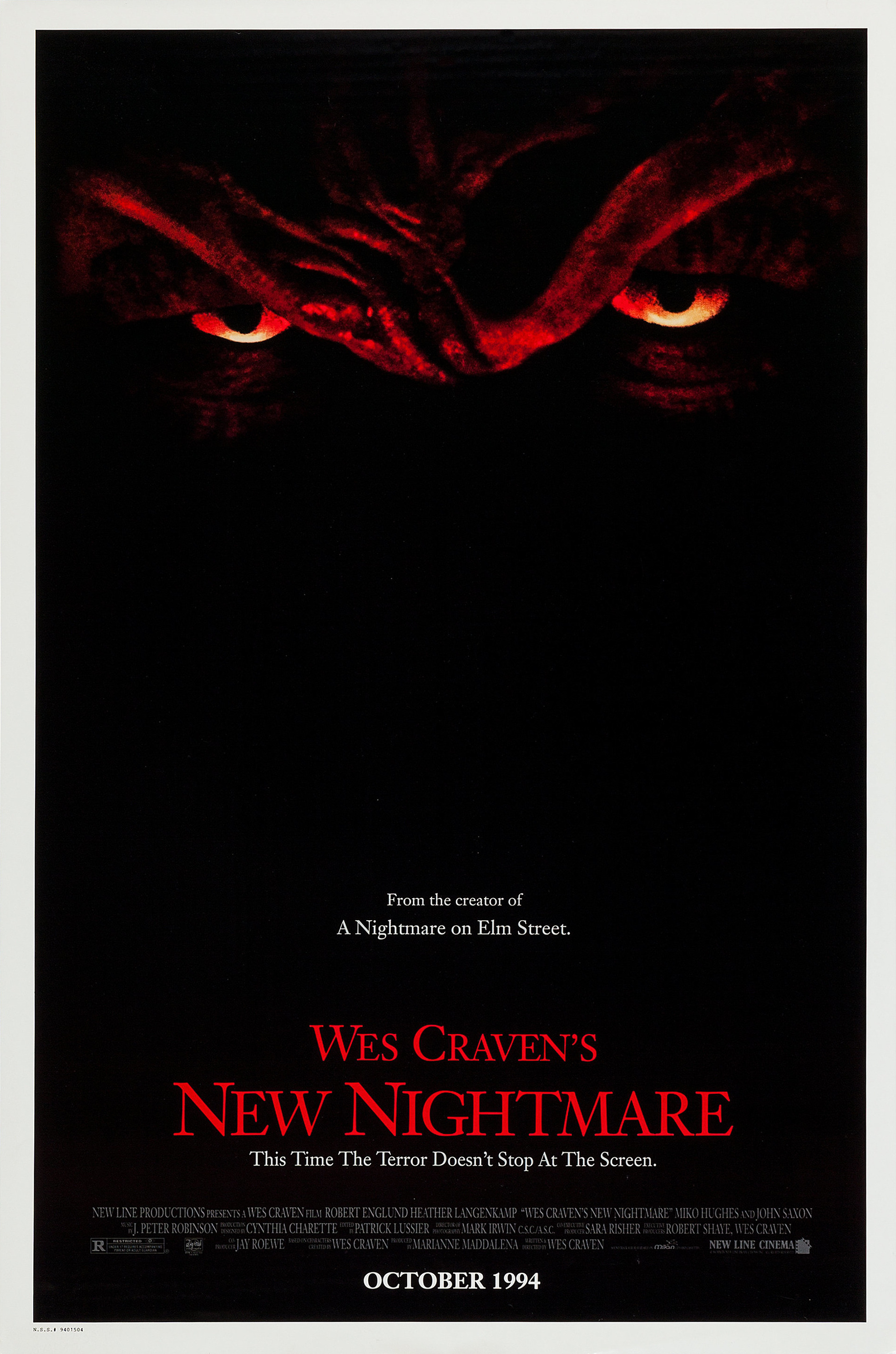 Mega Sized Movie Poster Image for Wes Craven's New Nightmare (#1 of 3)