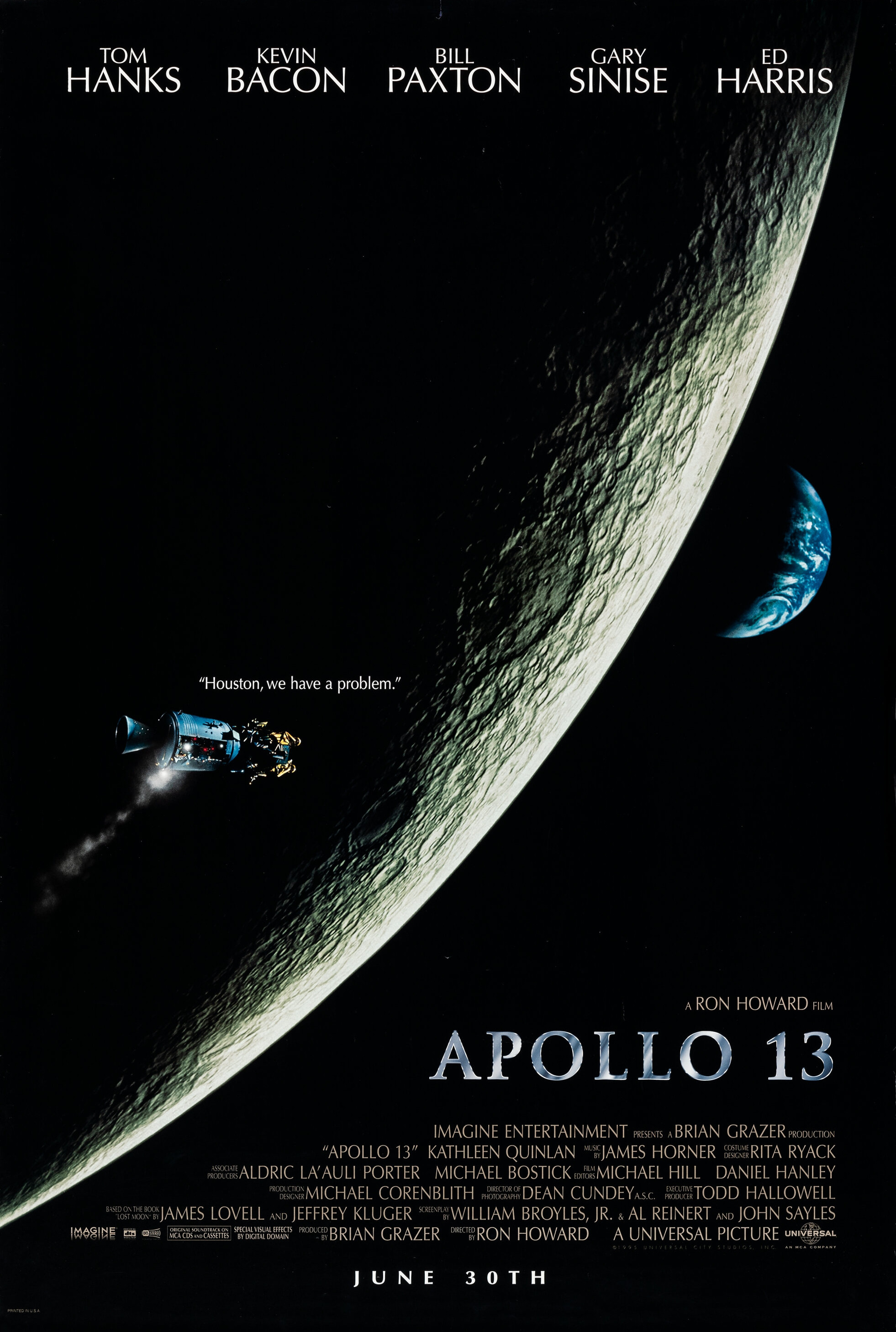 Mega Sized Movie Poster Image for Apollo 13 (#1 of 3)