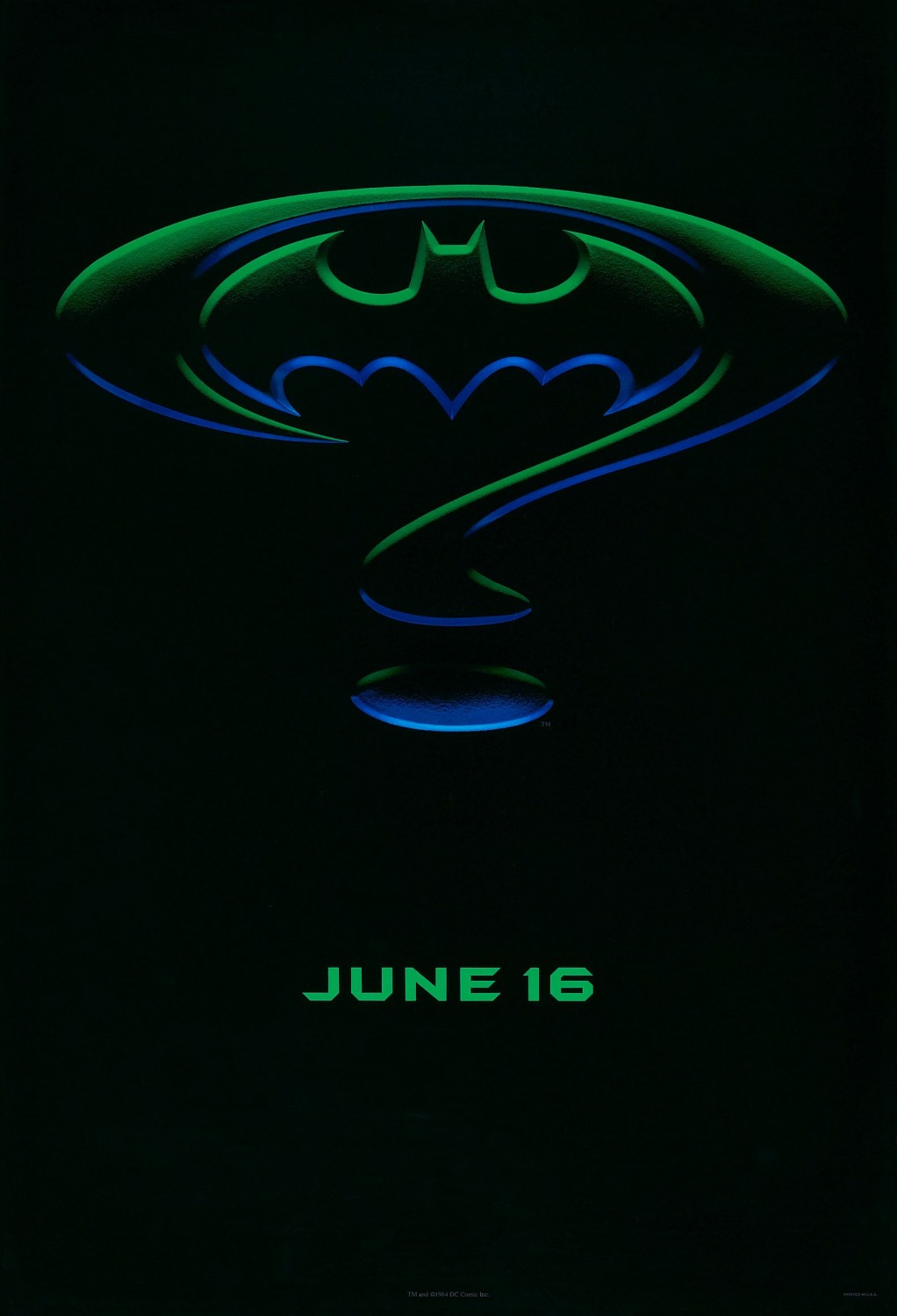 Extra Large Movie Poster Image for Batman Forever (#1 of 8)