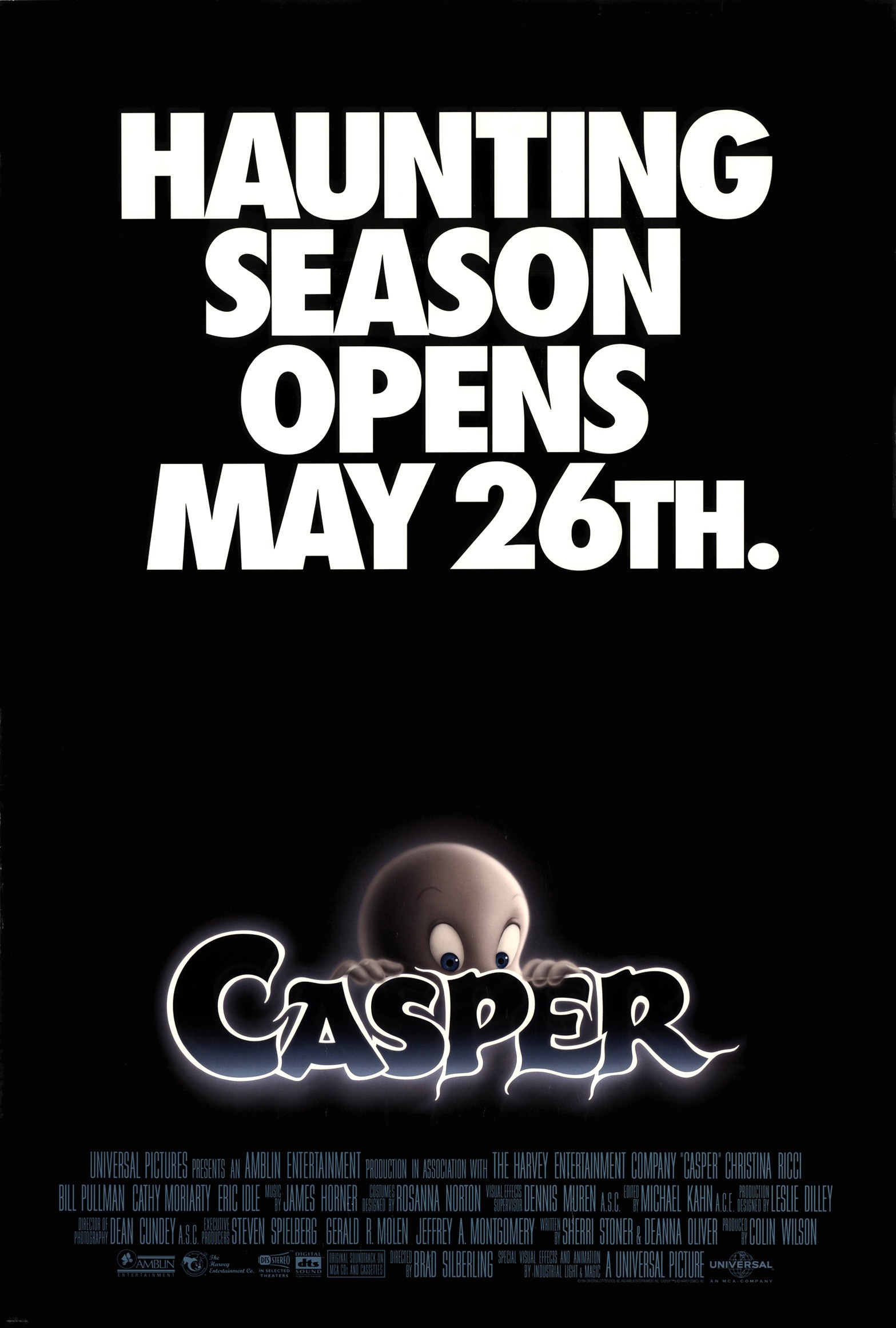 Mega Sized Movie Poster Image for Casper (#1 of 5)