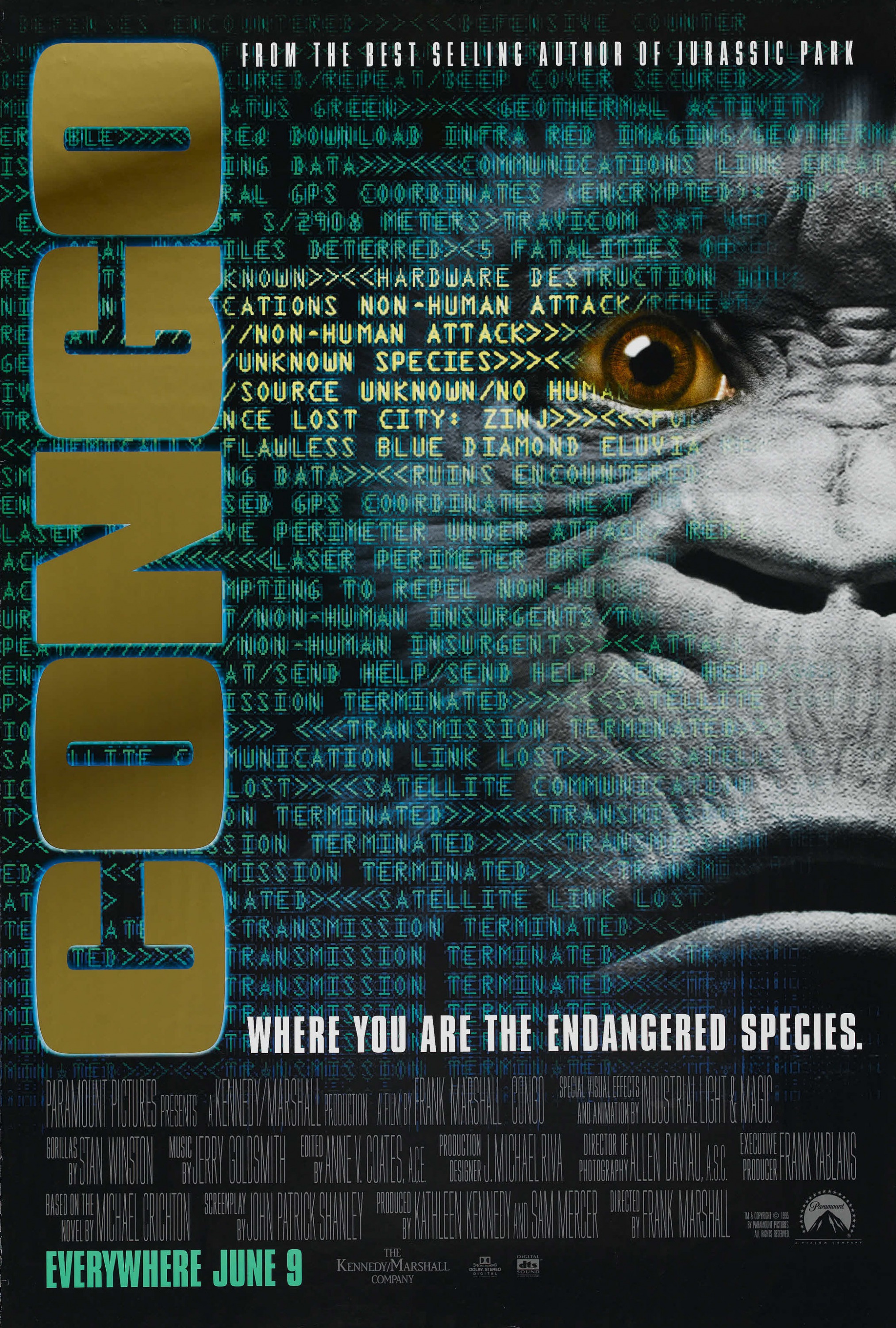 Mega Sized Movie Poster Image for Congo (#2 of 2)