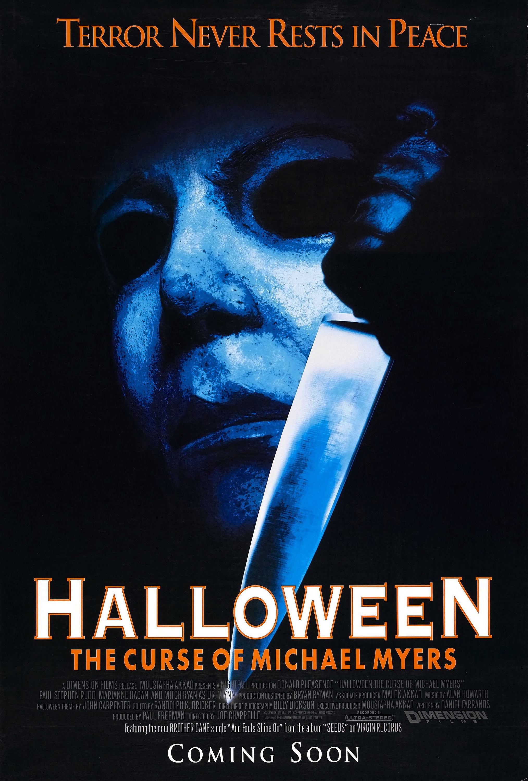 Mega Sized Movie Poster Image for Halloween: The Curse Of Michael Myers 