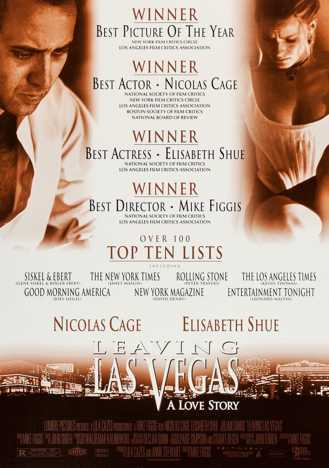 Extra Large Movie Poster Image for Leaving Las Vegas (#3 of 6)