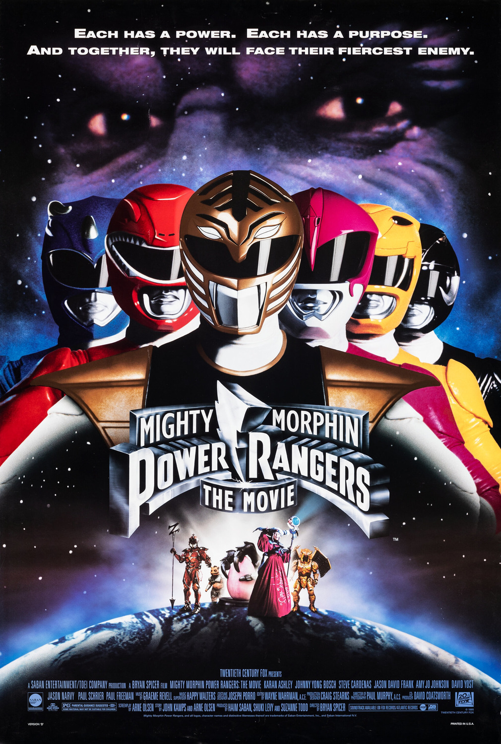Extra Large Movie Poster Image for Mighty Morphin Power Rangers: The Movie (#2 of 3)