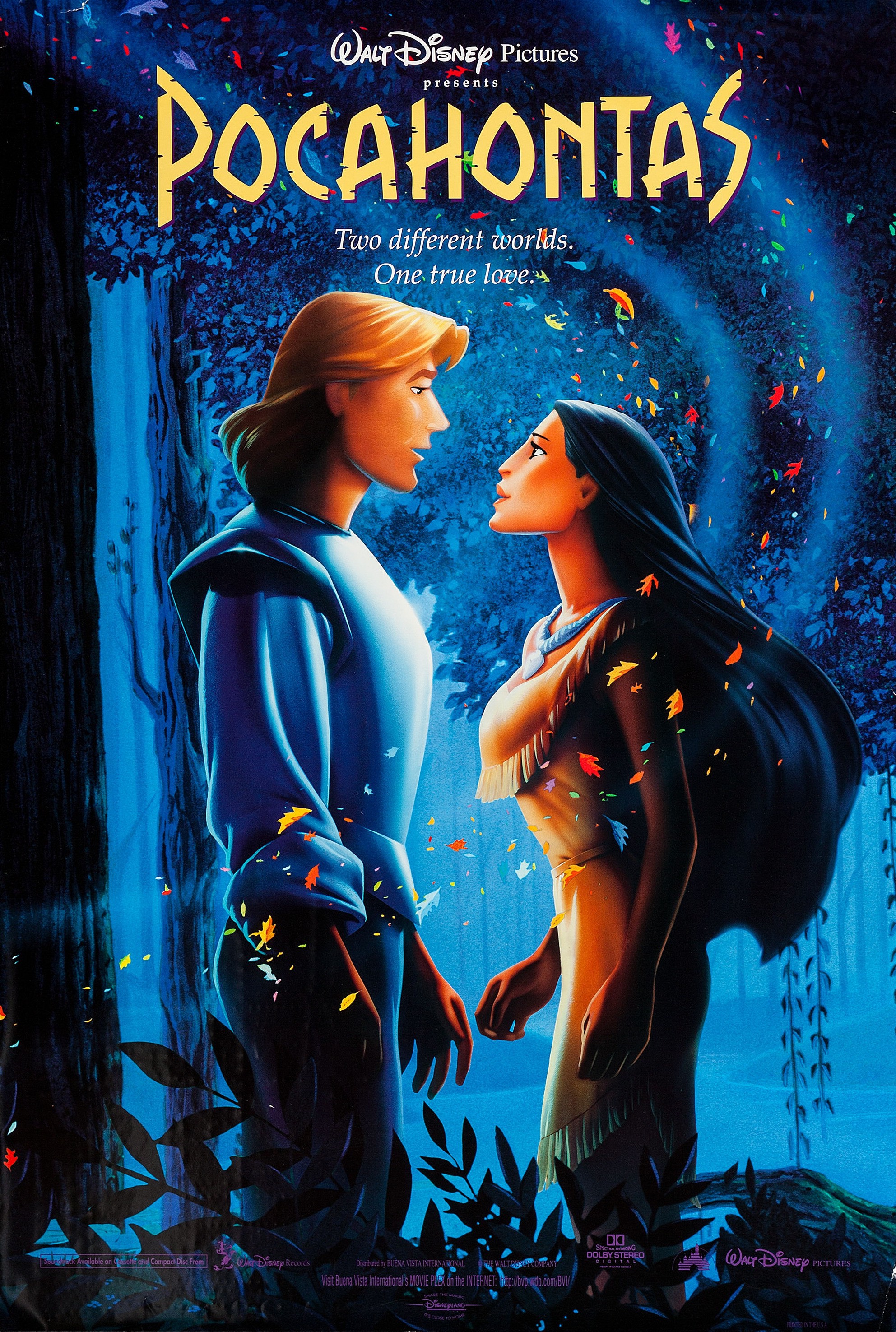 Mega Sized Movie Poster Image for Pocahontas (#2 of 4)