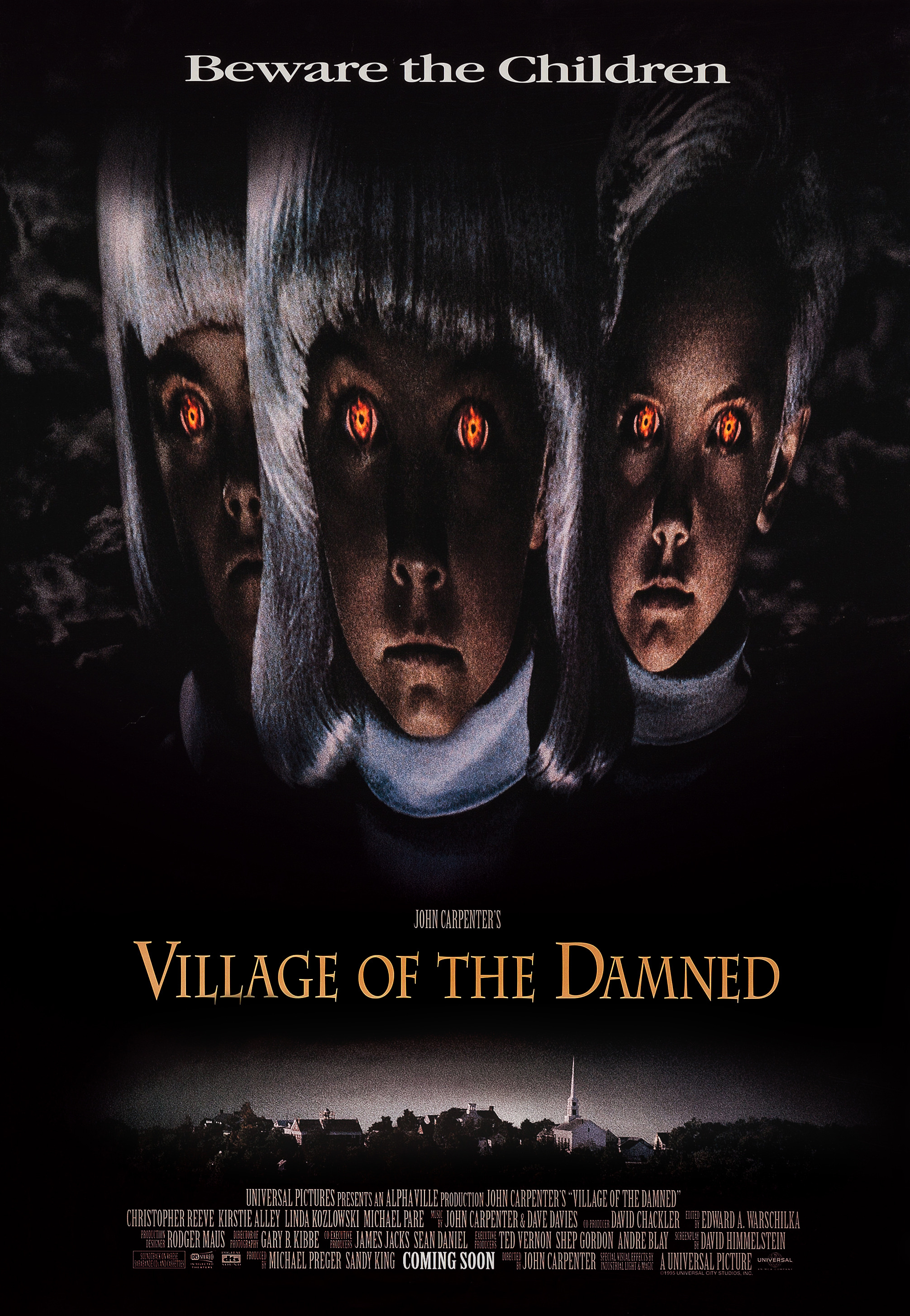 Mega Sized Movie Poster Image for Village Of The Damned 