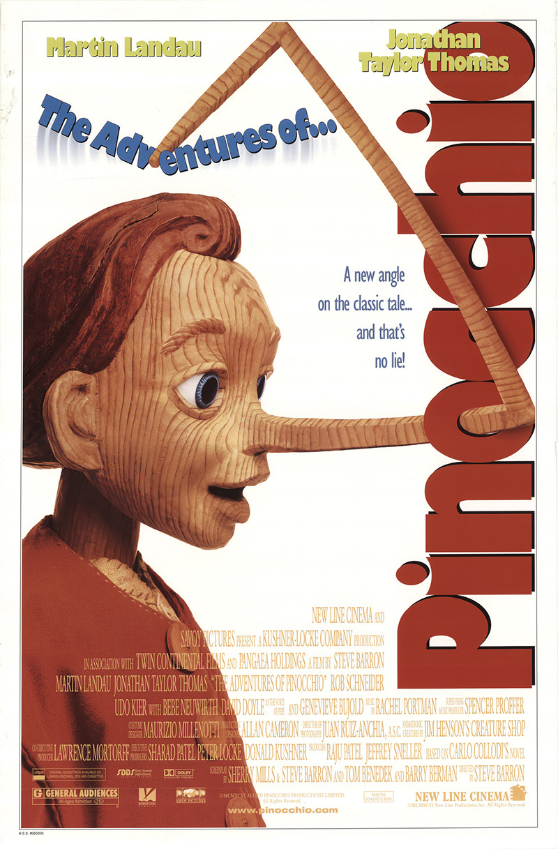 Extra Large Movie Poster Image for The Adventures Of Pinocchio (#1 of 3)