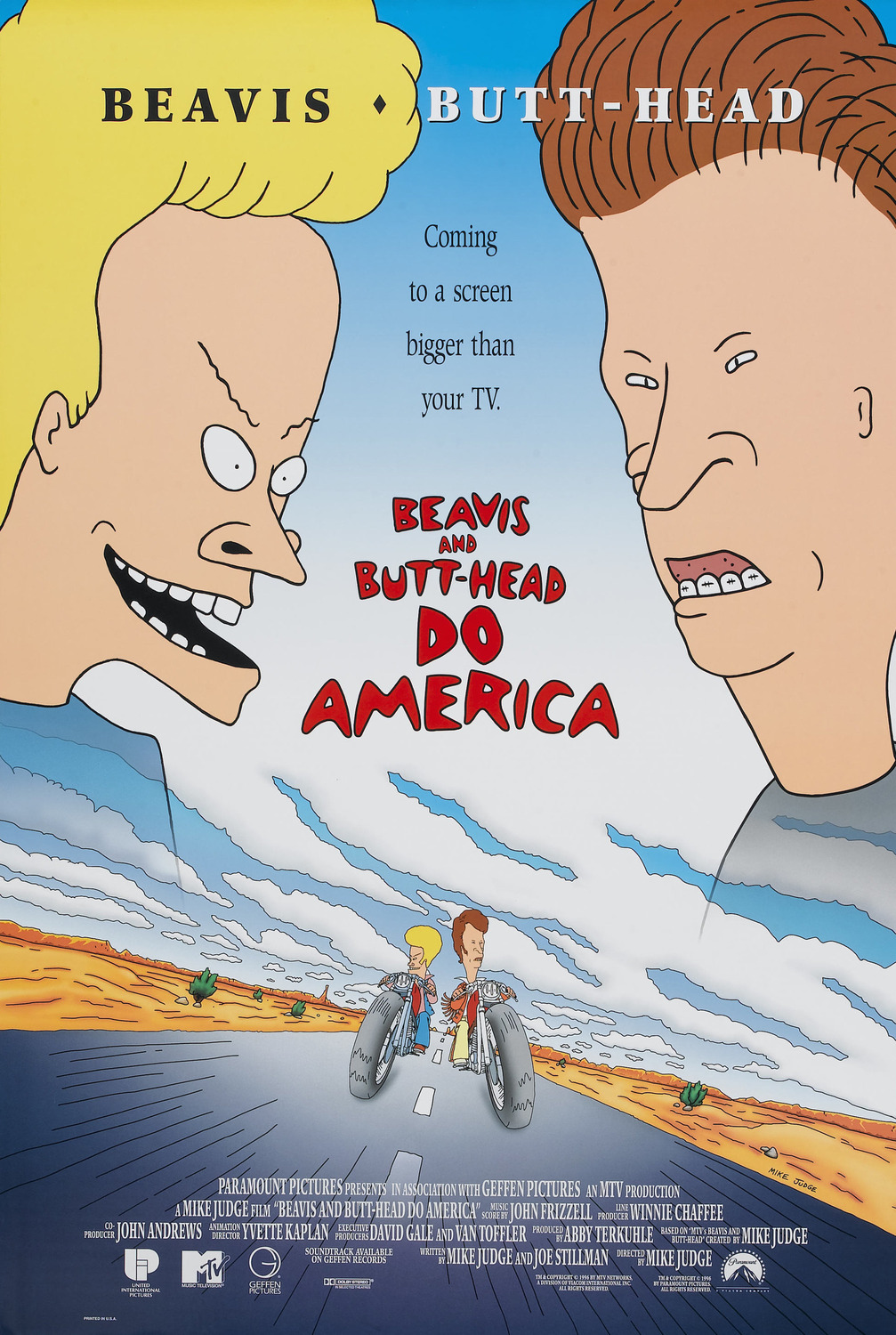 Extra Large Movie Poster Image for Beavis And Butt-head Do America (#2 of 2)