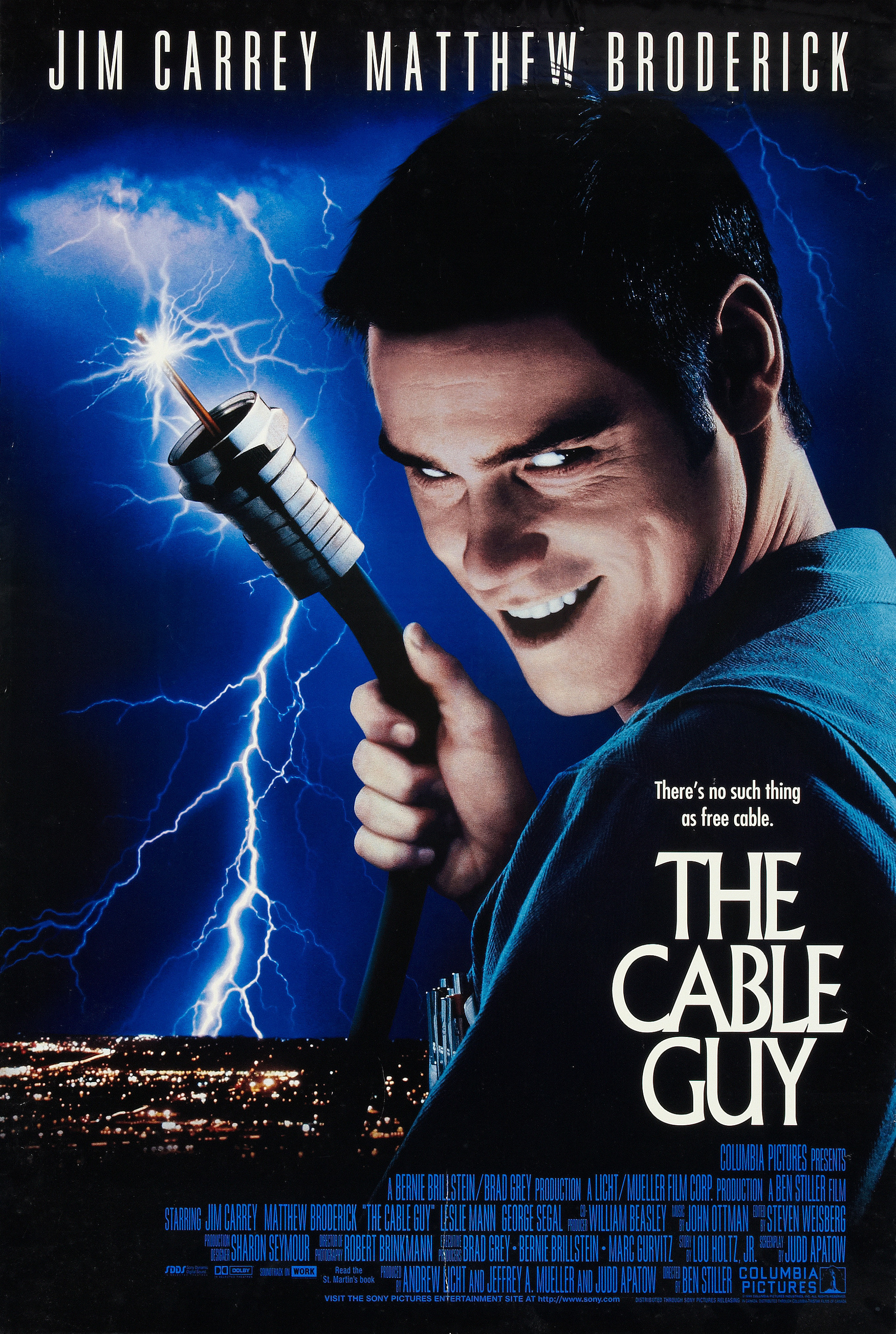 Mega Sized Movie Poster Image for The Cable Guy 