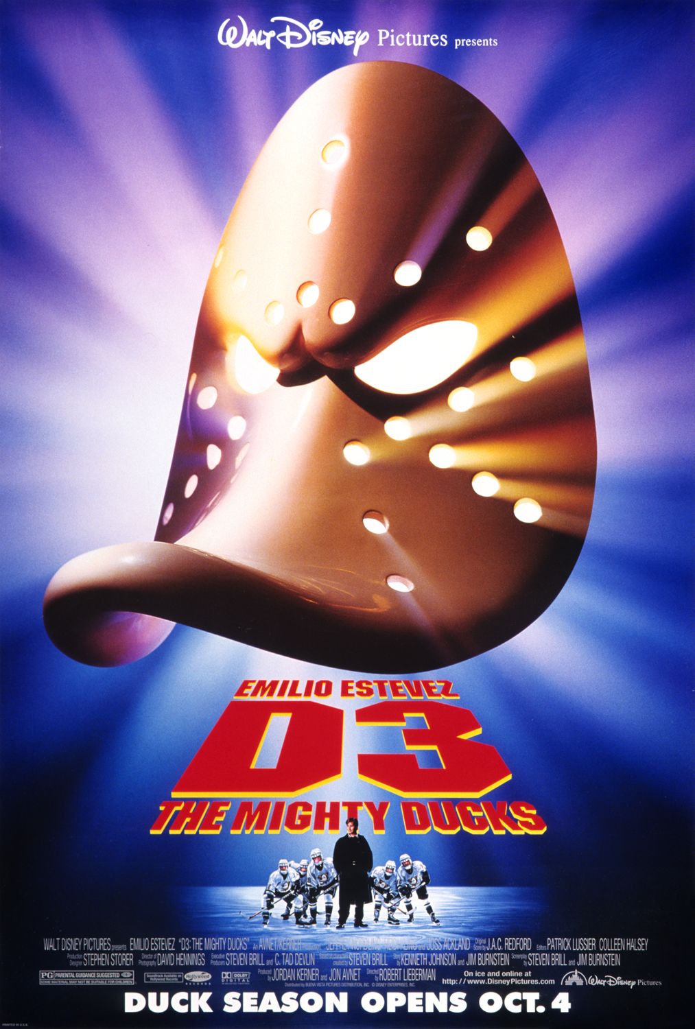Extra Large Movie Poster Image for D3: The Mighty Ducks 