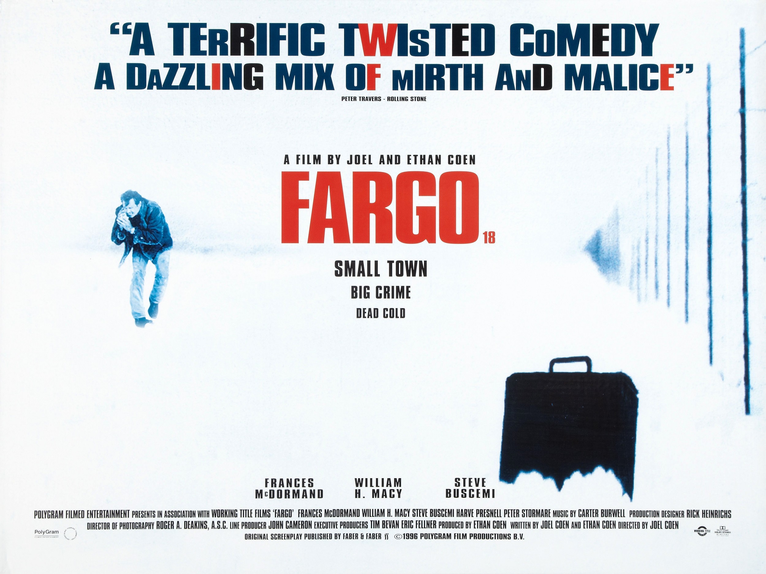 Mega Sized Movie Poster Image for Fargo (#2 of 2)