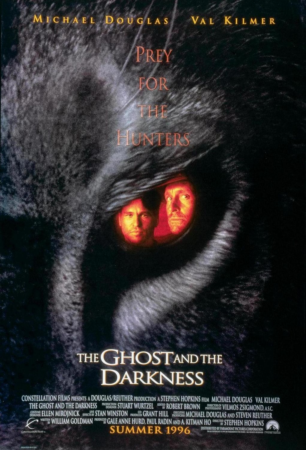 Extra Large Movie Poster Image for The Ghost And The Darkness (#1 of 2)