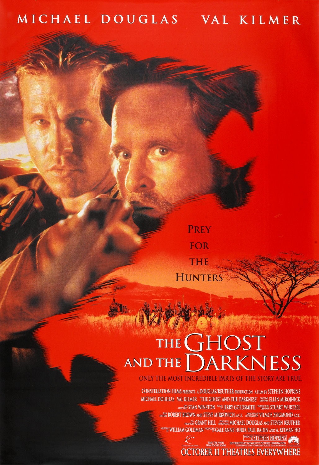 Extra Large Movie Poster Image for The Ghost And The Darkness (#2 of 2)
