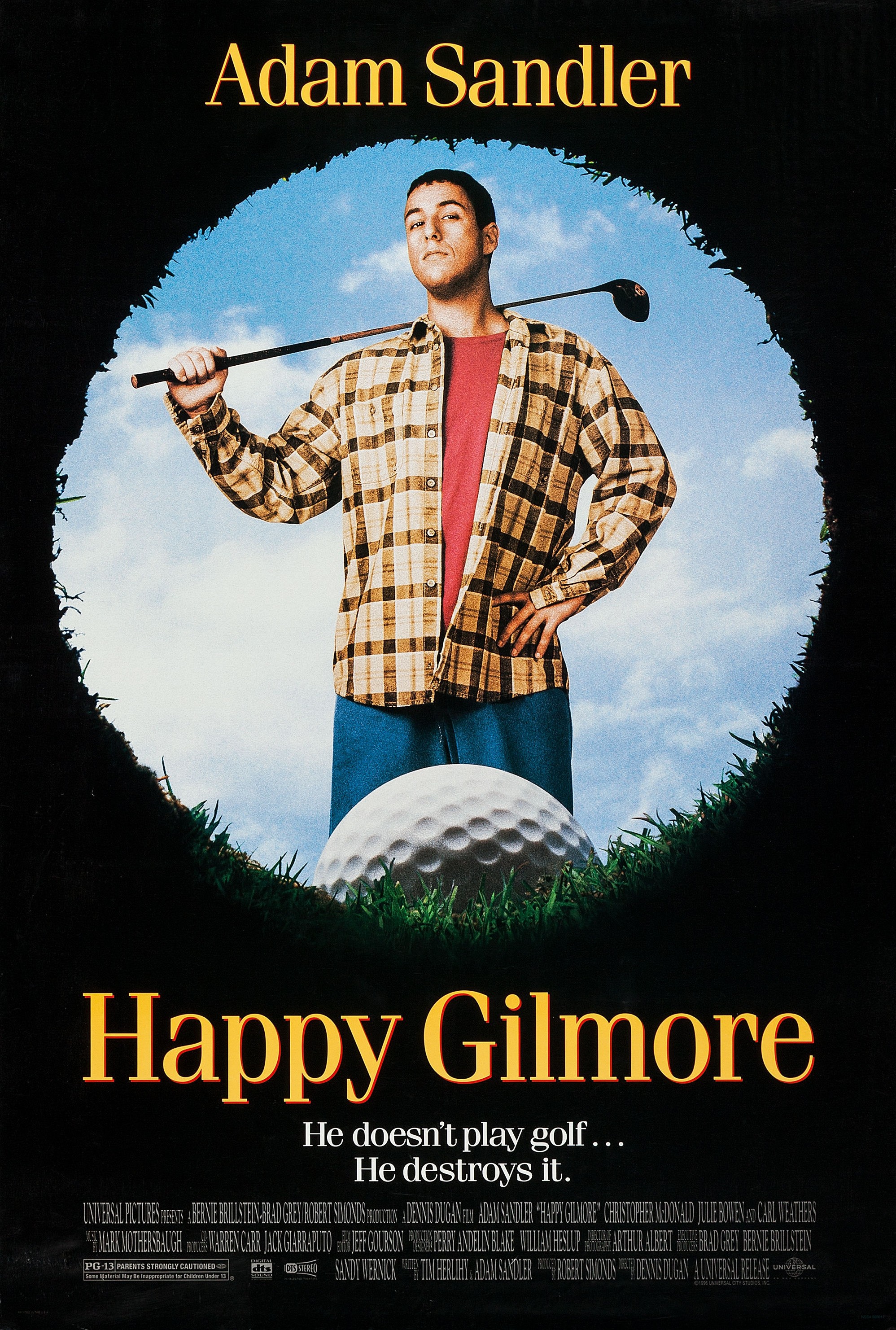 Mega Sized Movie Poster Image for Happy Gilmore 