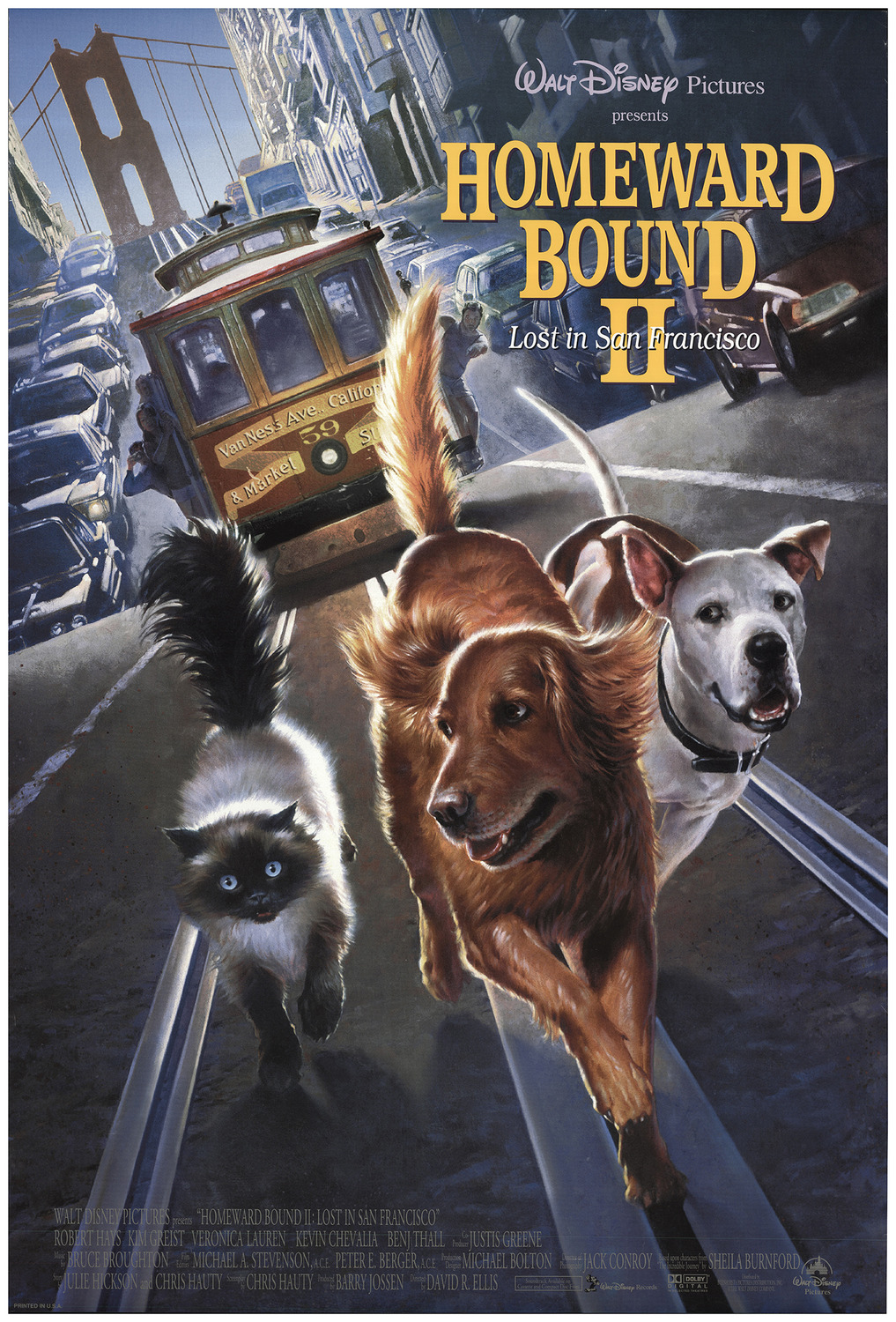 Extra Large Movie Poster Image for Homeward Bound II: Lost In San Francisco 