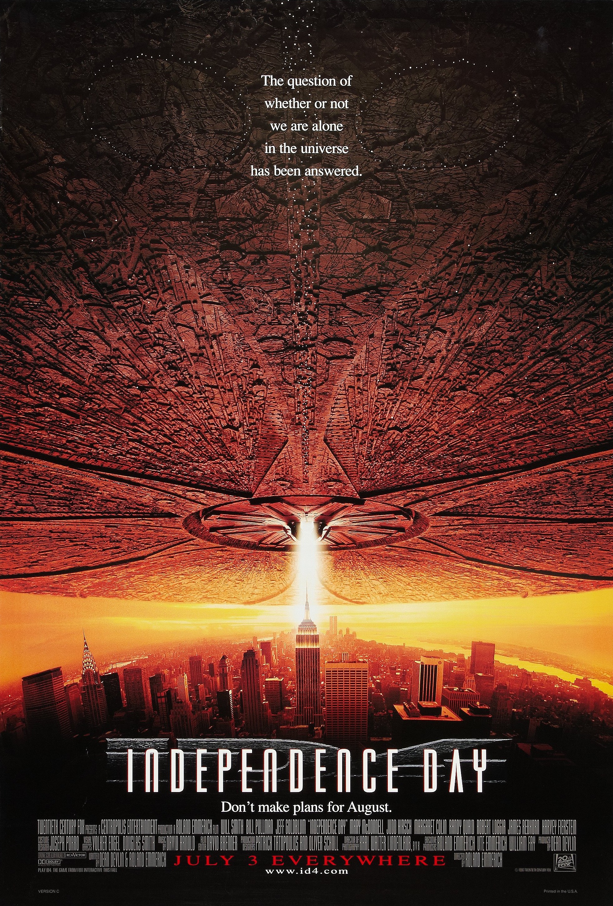Mega Sized Movie Poster Image for Independence Day (#3 of 4)