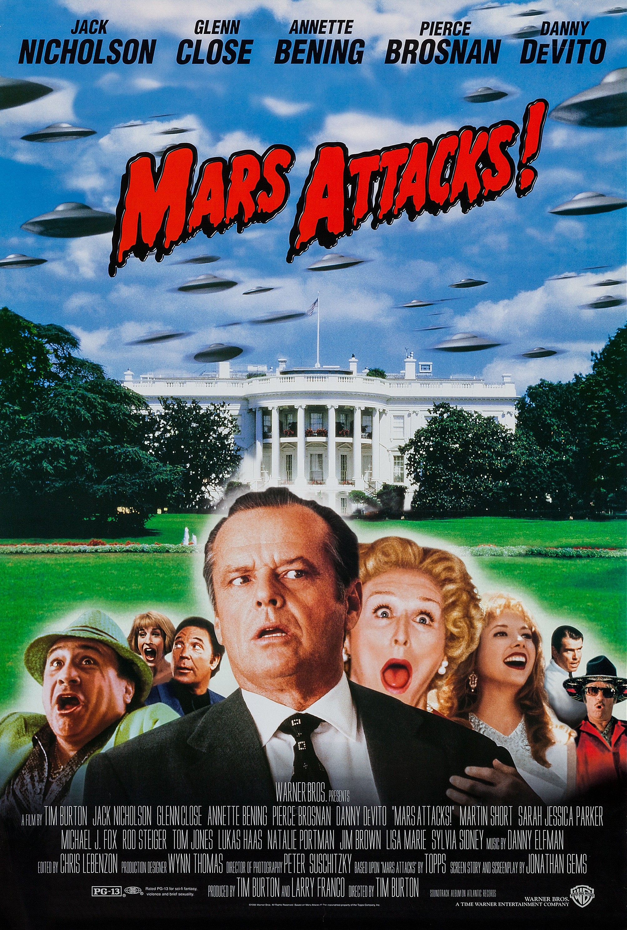 Mega Sized Movie Poster Image for Mars Attacks! (#2 of 5)