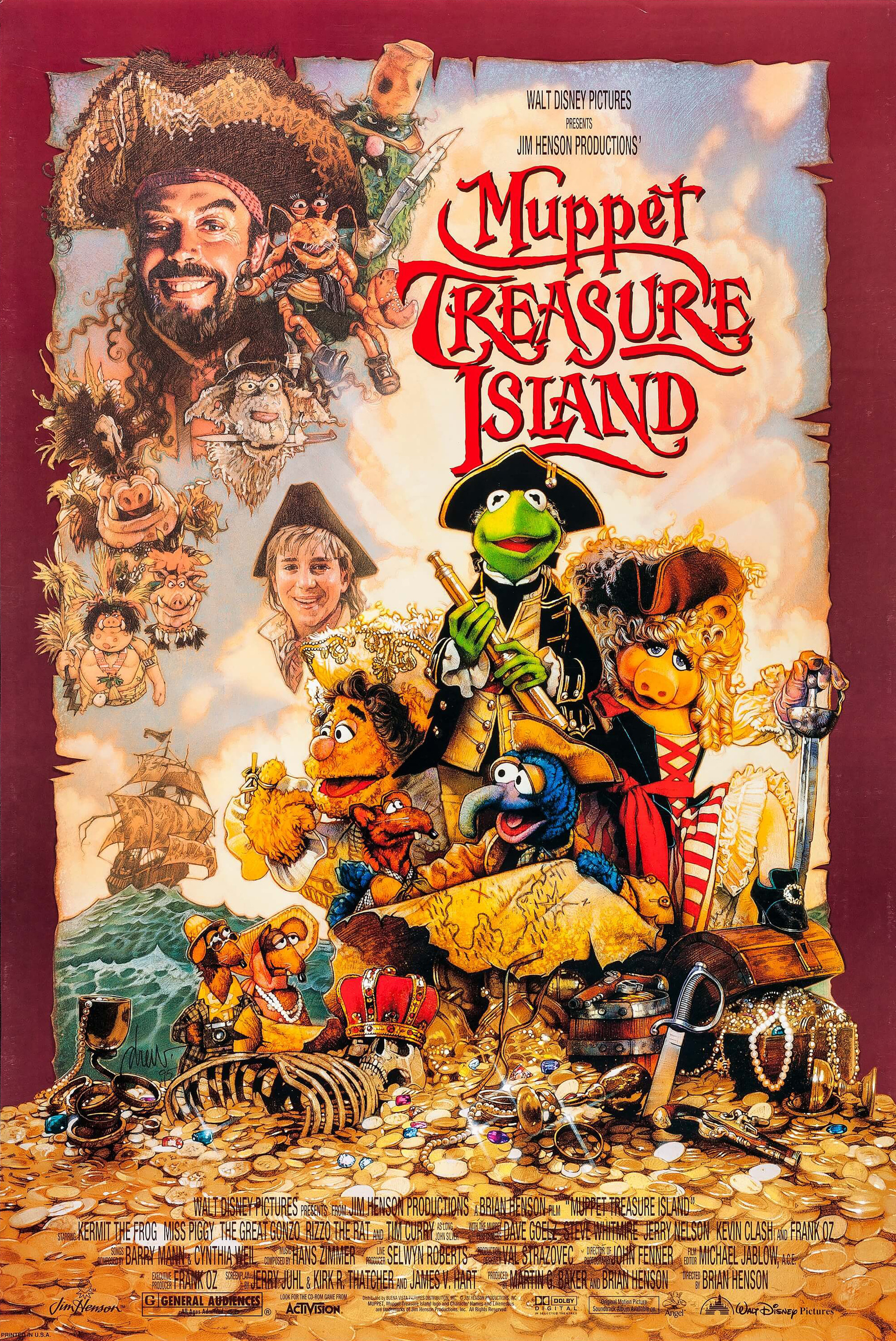 Mega Sized Movie Poster Image for Muppet Treasure Island (#1 of 2)