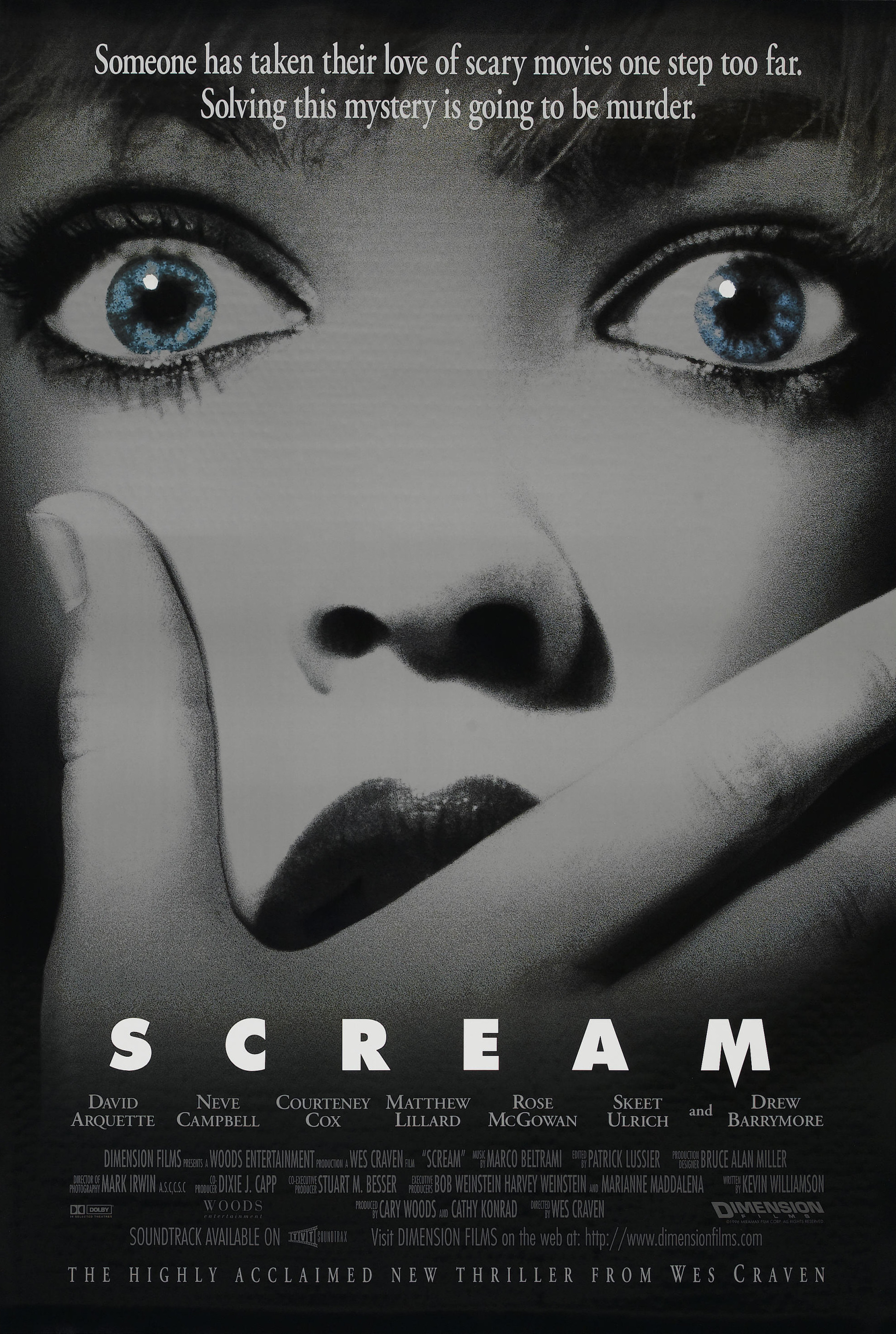 Mega Sized Movie Poster Image for Scream (#1 of 3)