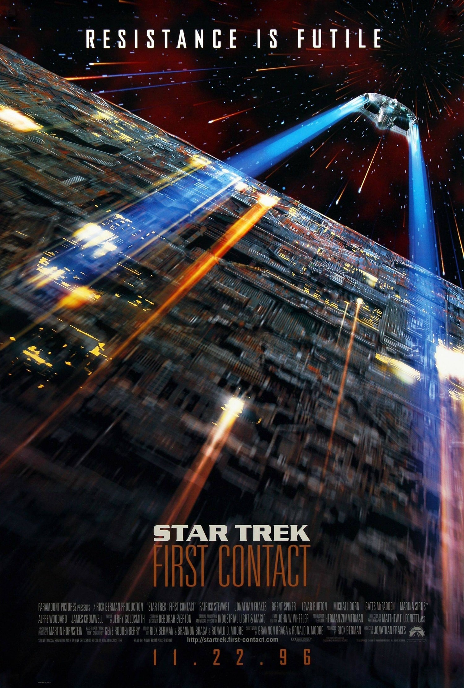 Mega Sized Movie Poster Image for Star Trek: First Contact (#1 of 3)