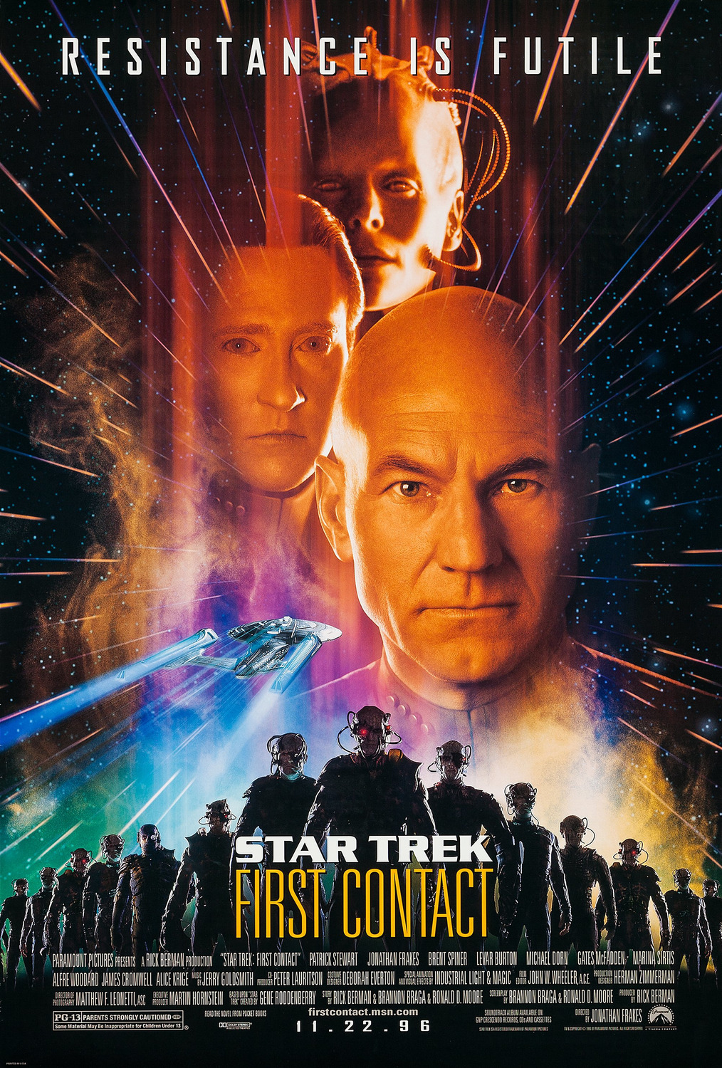Extra Large Movie Poster Image for Star Trek: First Contact (#2 of 3)