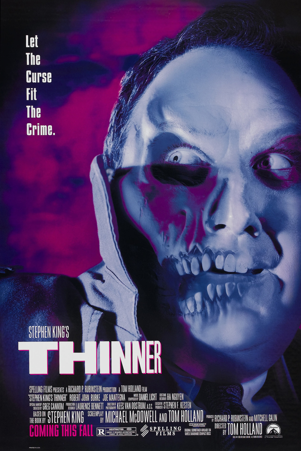 Extra Large Movie Poster Image for Stephen King's Thinner 
