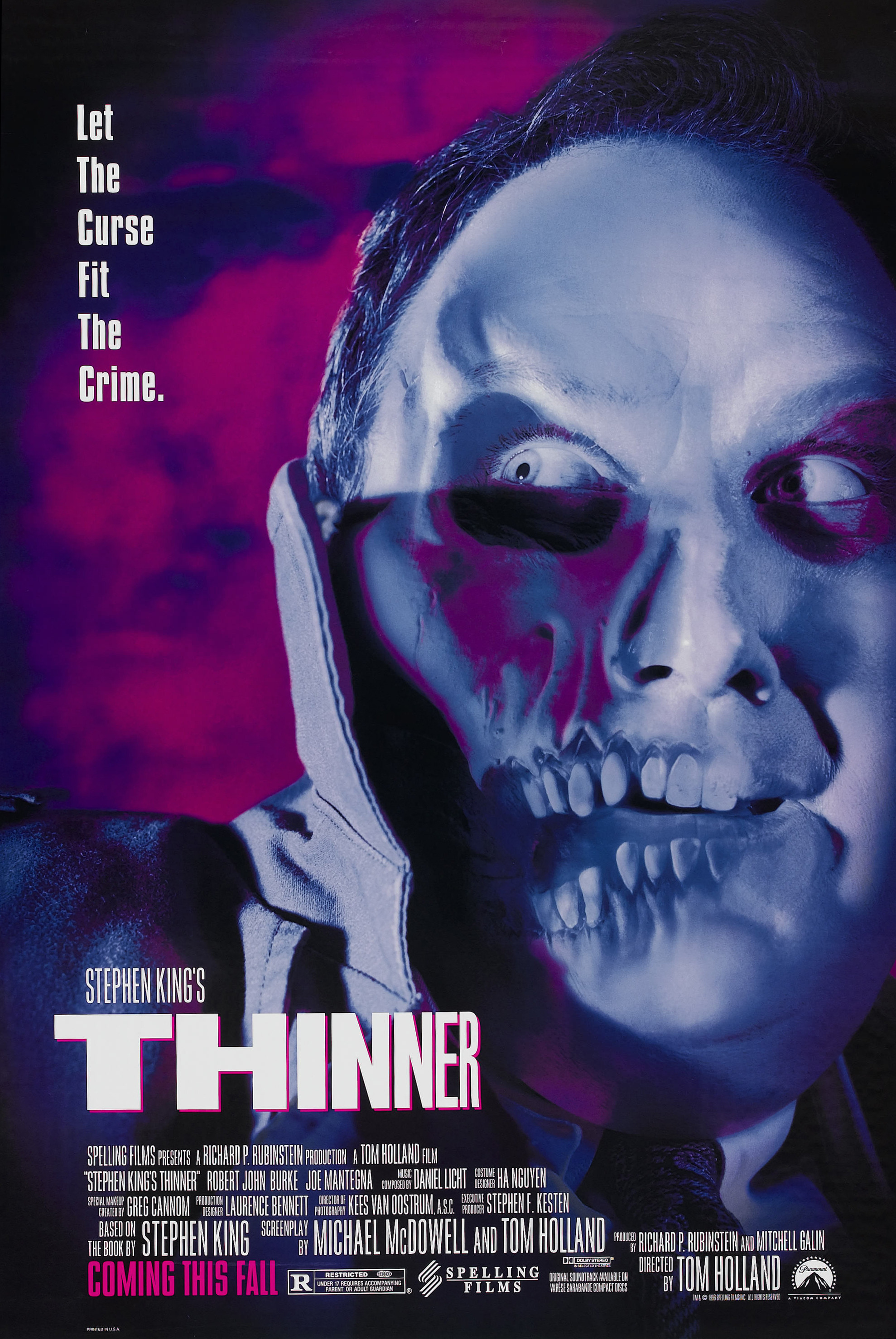 Mega Sized Movie Poster Image for Stephen King's Thinner 