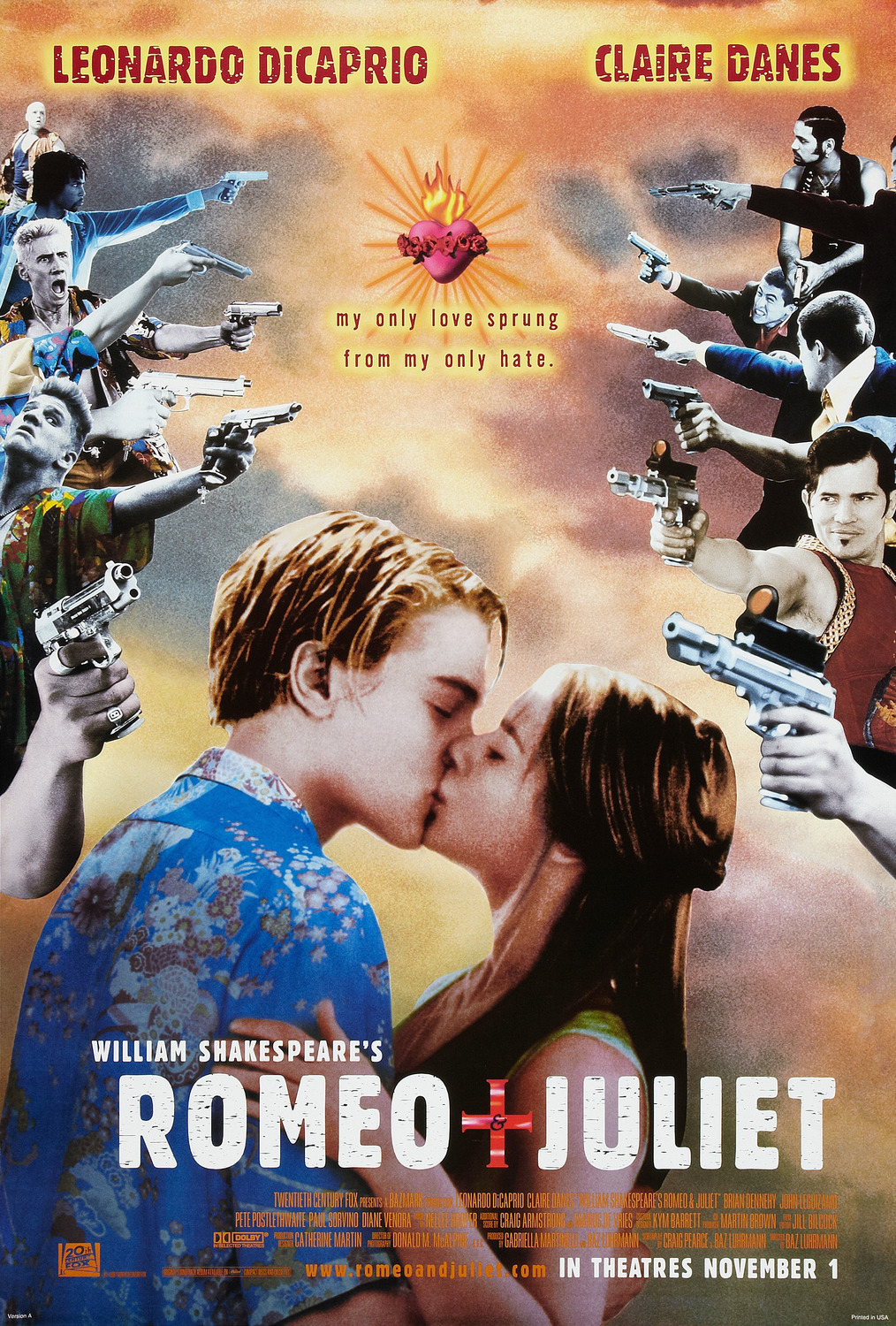 Extra Large Movie Poster Image for William Shakespeare's Romeo & Juliet (#1 of 2)