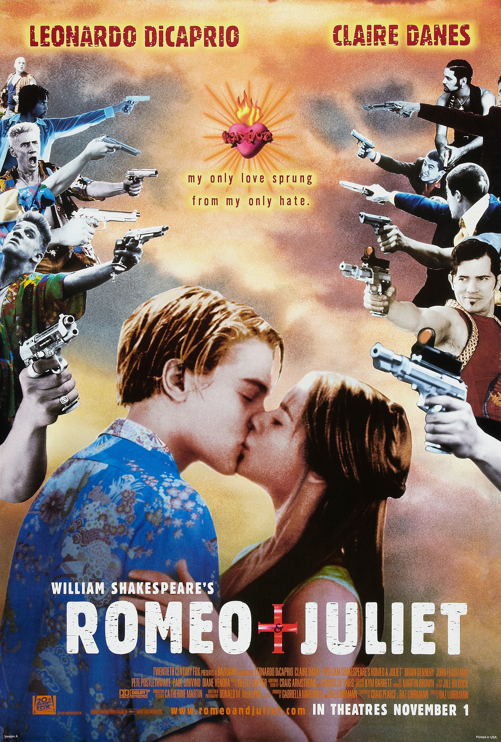 Mega Sized Movie Poster Image for William Shakespeare's Romeo & Juliet (#1 of 2)