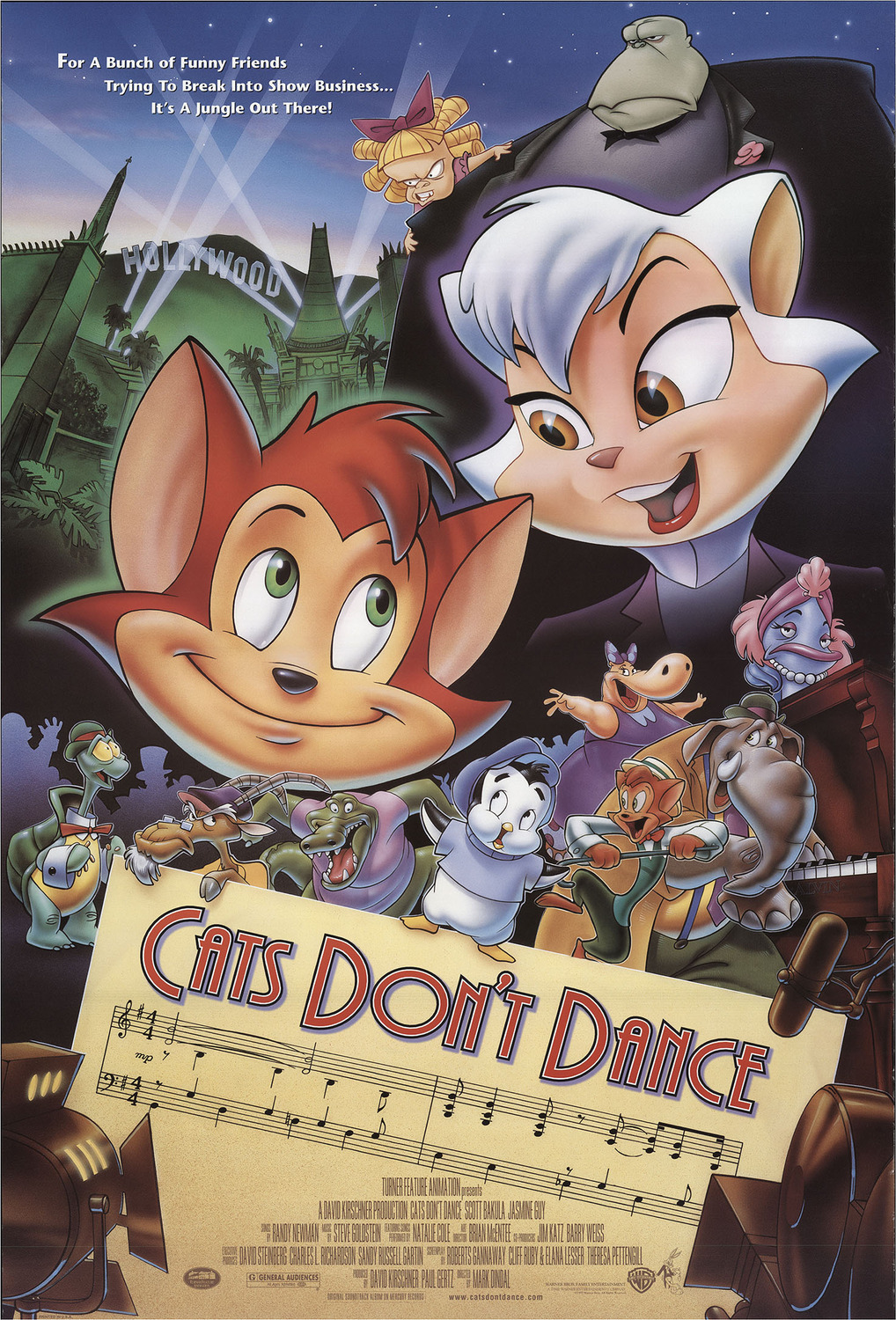 Extra Large Movie Poster Image for Cats Don't Dance 