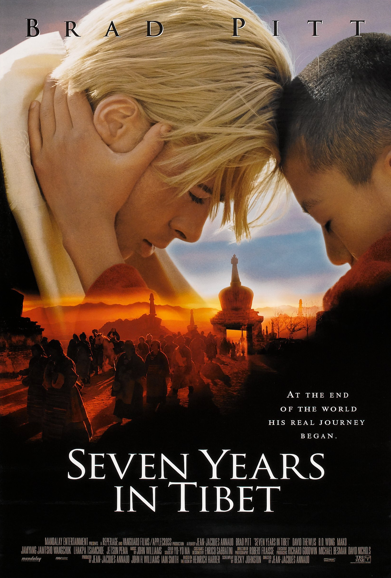 Mega Sized Movie Poster Image for Seven Years In Tibet (#2 of 2)