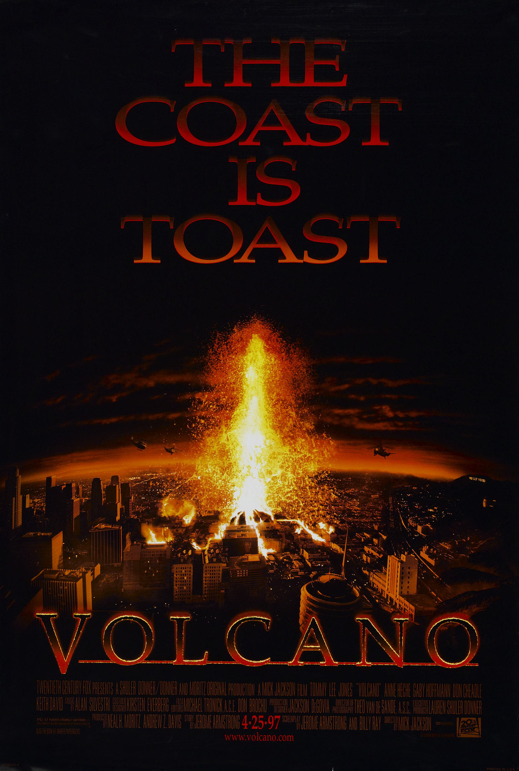 Extra Large Movie Poster Image for Volcano (#1 of 2)