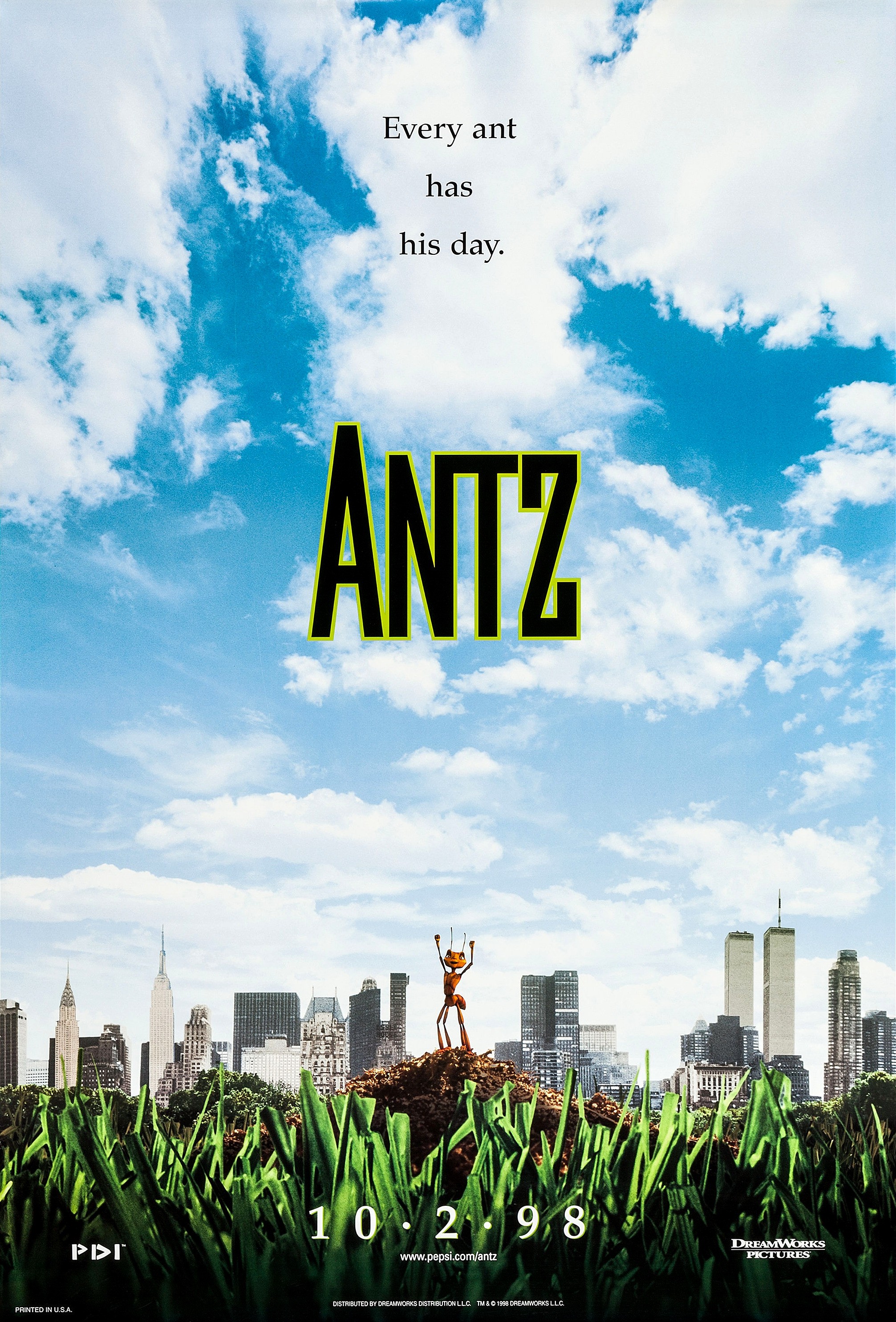 Mega Sized Movie Poster Image for Antz (#3 of 8)