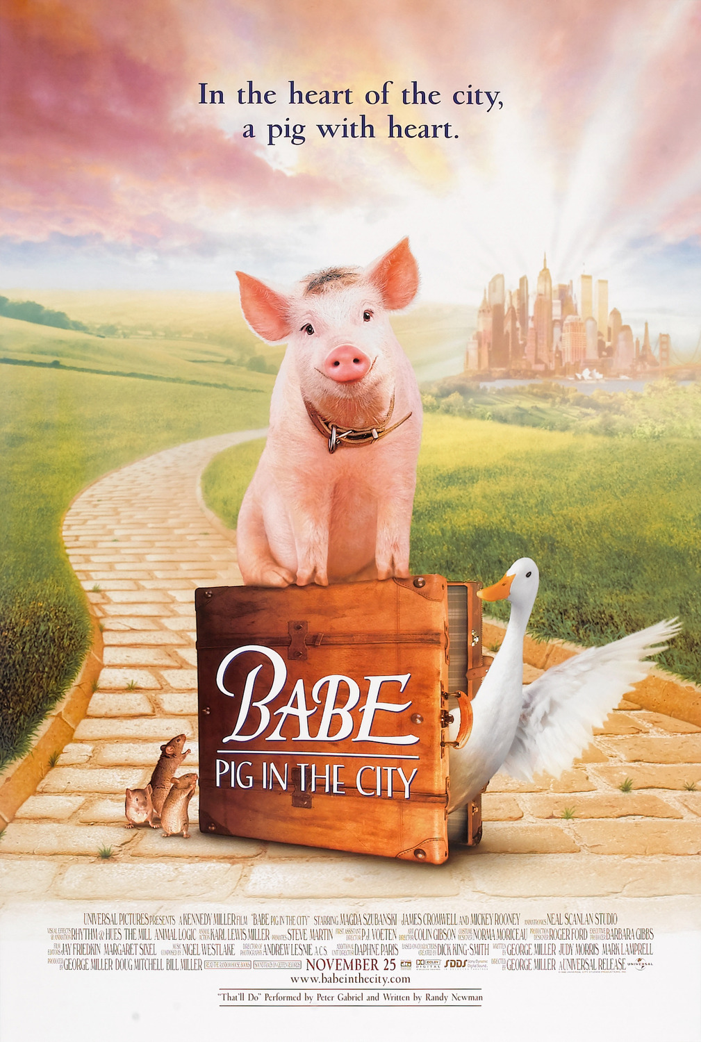 Extra Large Movie Poster Image for Babe: Pig in the City (#2 of 2)