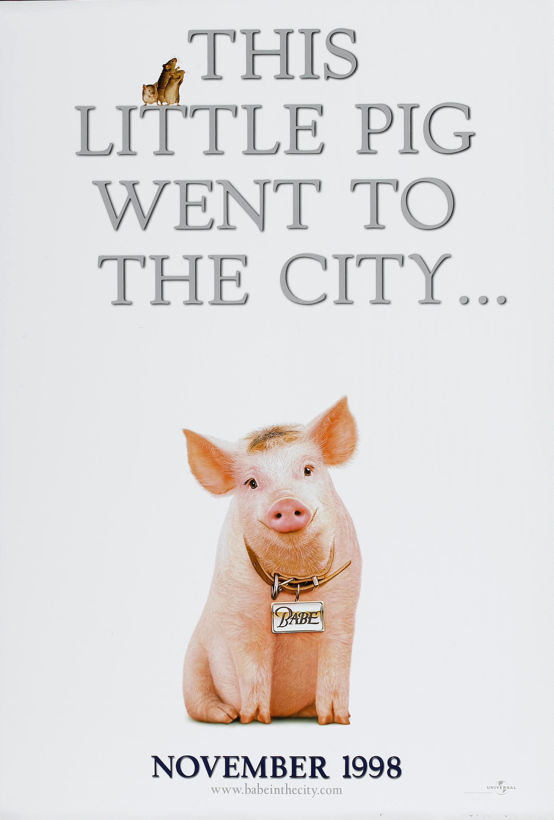 Mega Sized Movie Poster Image for Babe: Pig in the City (#1 of 2)