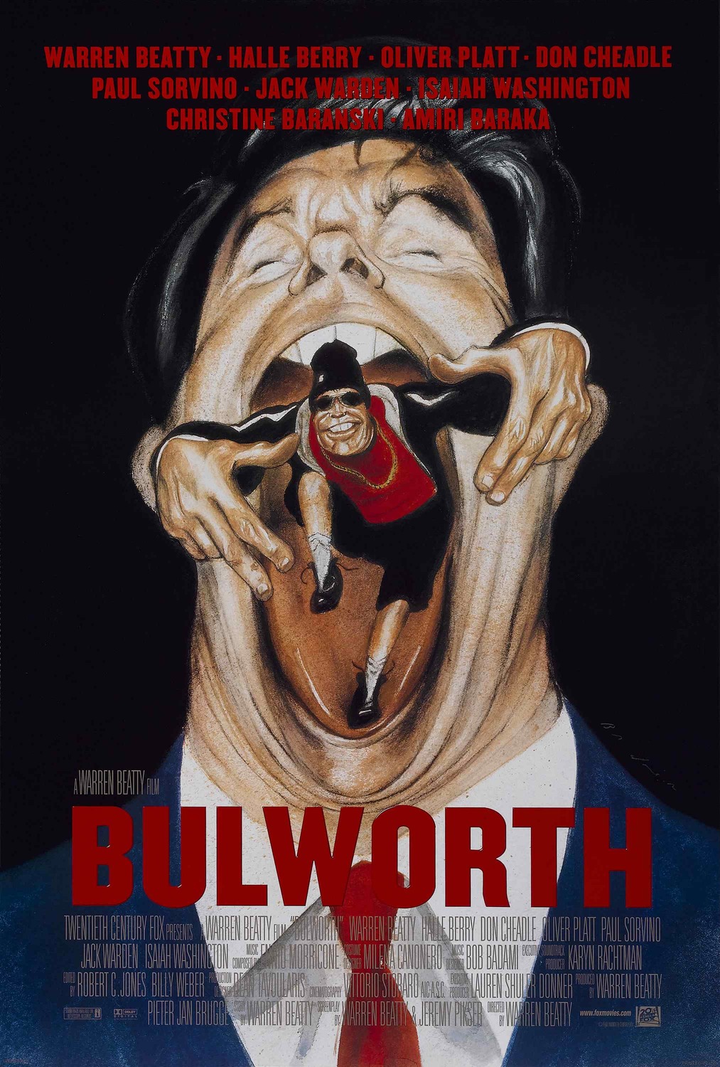 Extra Large Movie Poster Image for Bulworth (#1 of 2)