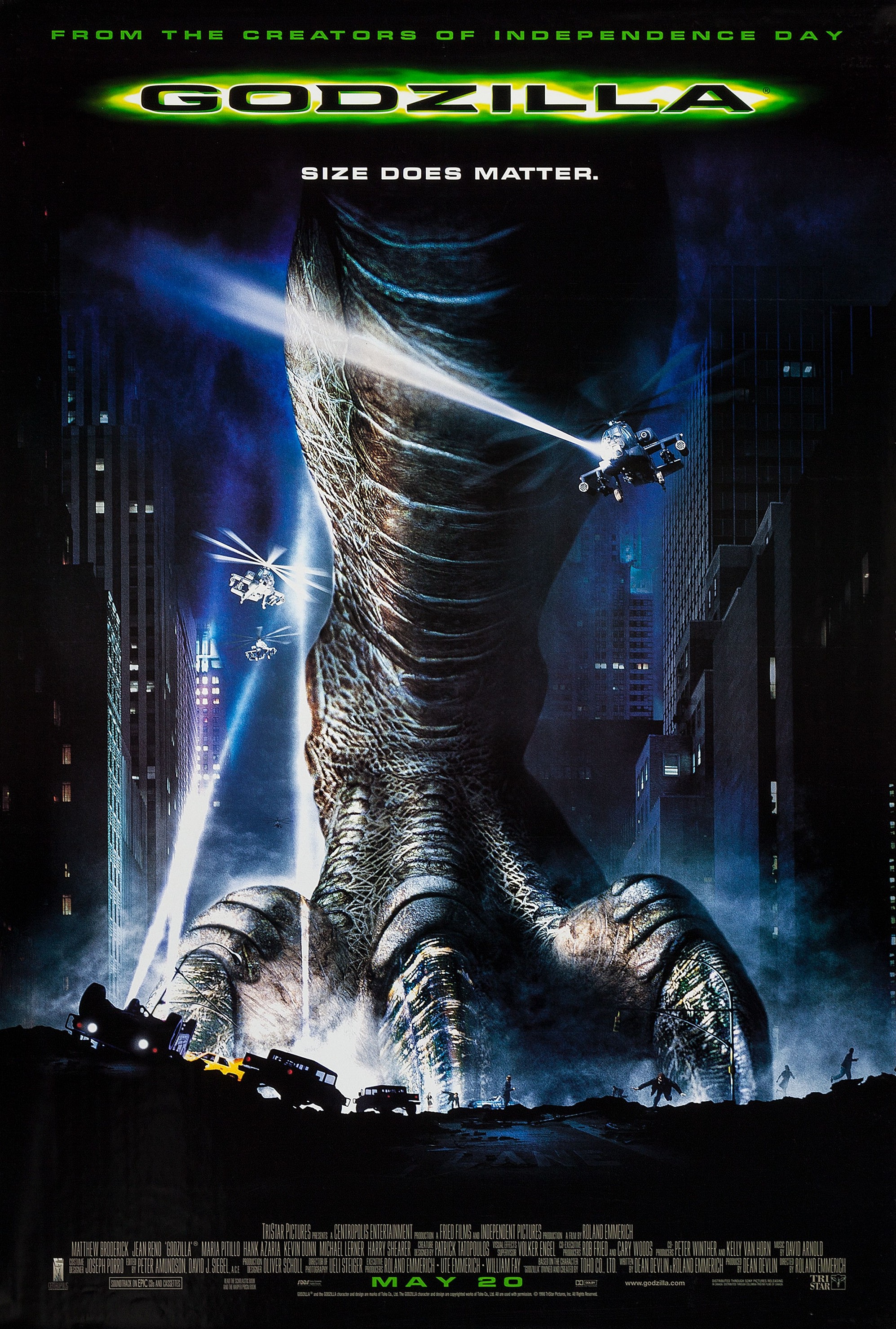Mega Sized Movie Poster Image for Godzilla (#1 of 3)